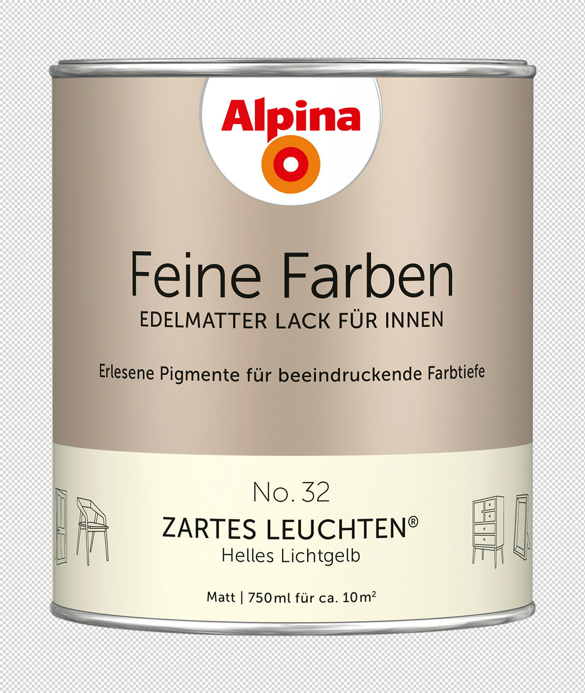 Alpina Feine Farben Lack No. 32 Zartes Leuchten® edelmatt 750ml