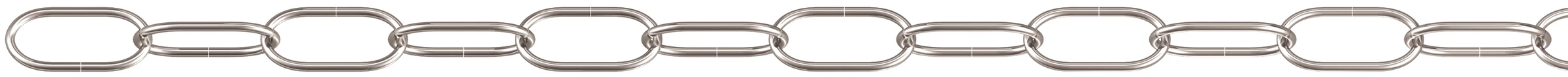Uhrkette (Spule) 1 mm Stahl zinnfarben, 50 m