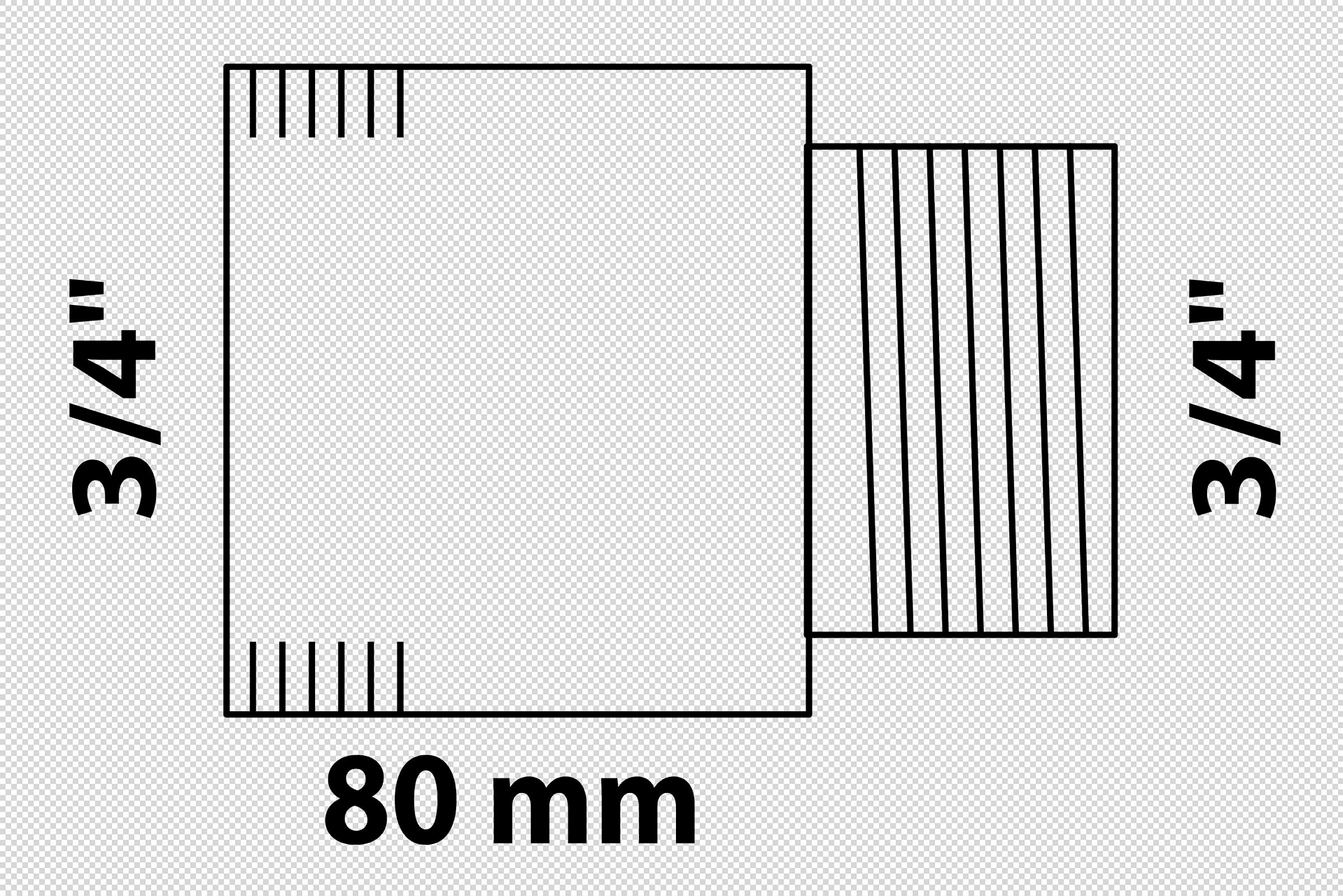 MS Hahnverlängerung, Chrom, 3/4'' x 80 mm