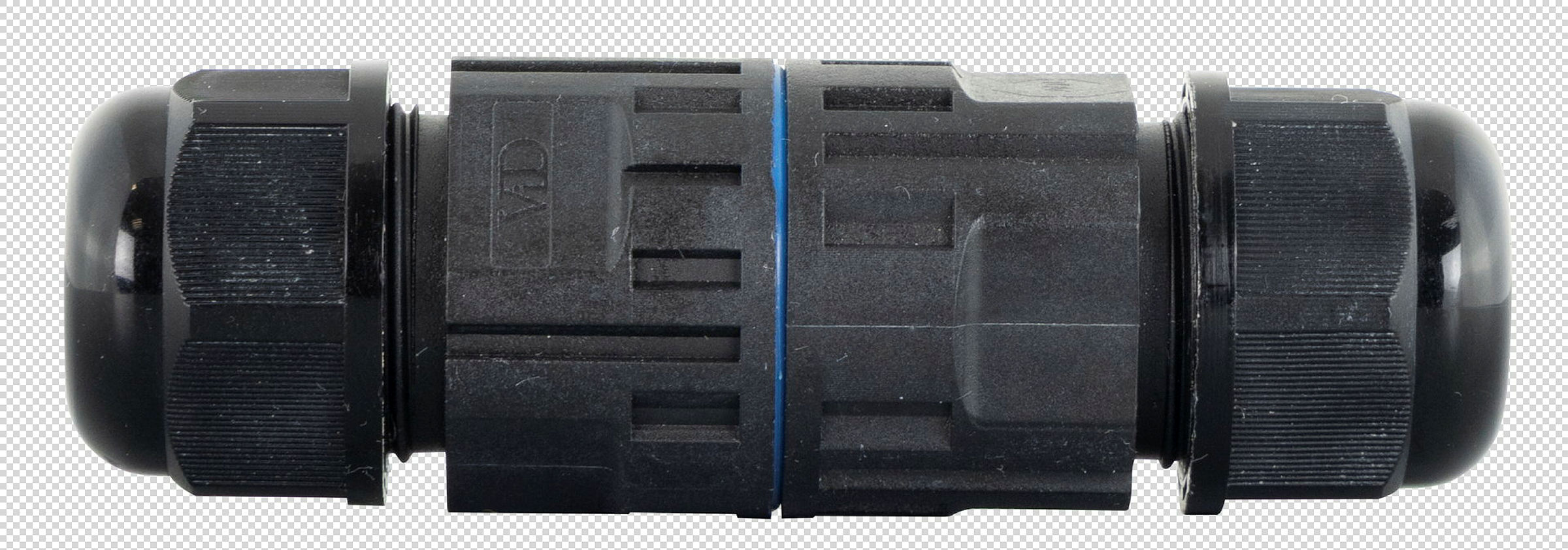 Kabel-Verbinder IP68 5polig 2,5 mm² schwarz
