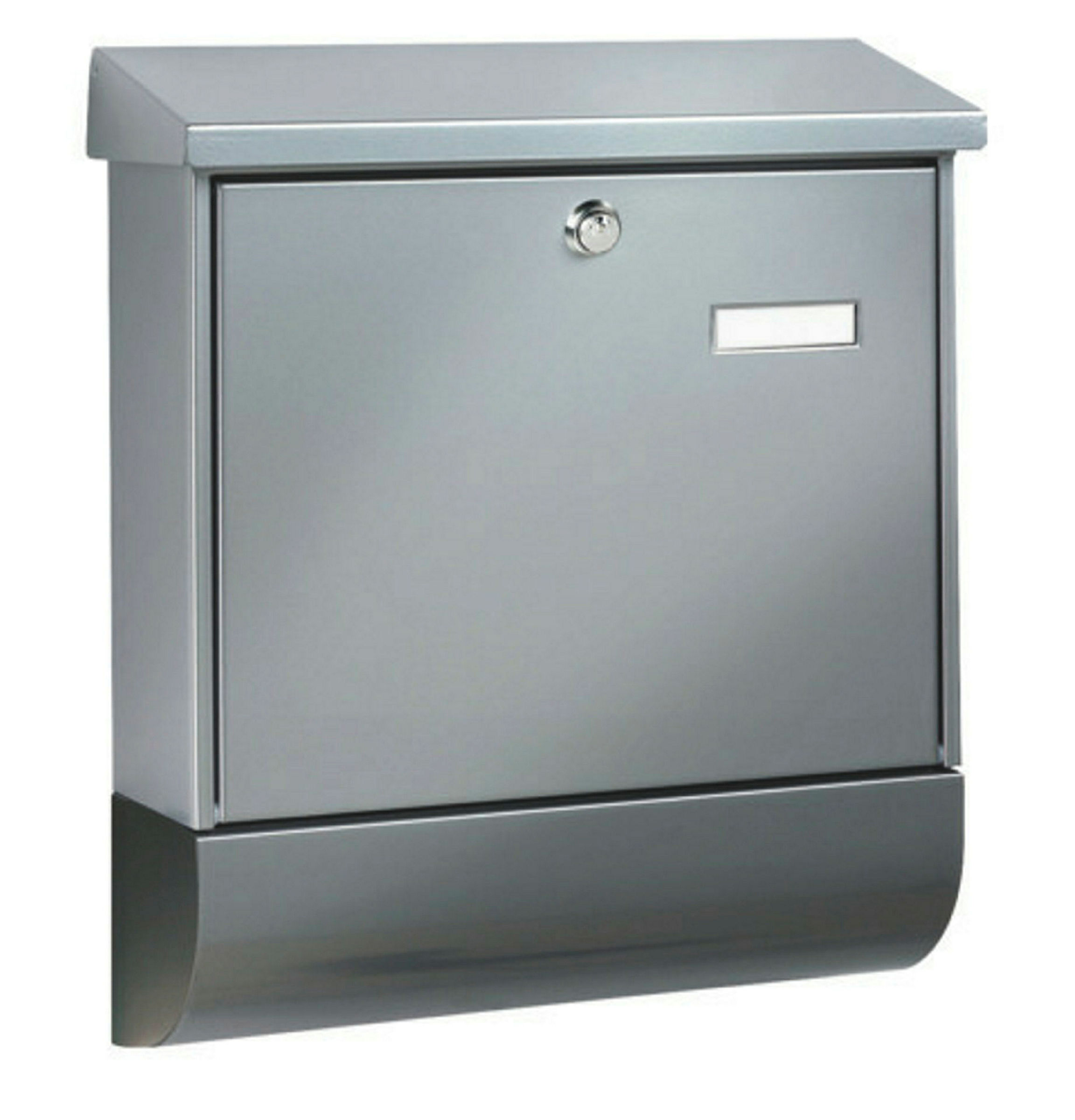 Briefkasten-Set Stahl-lack. Vario 86720Si silber
