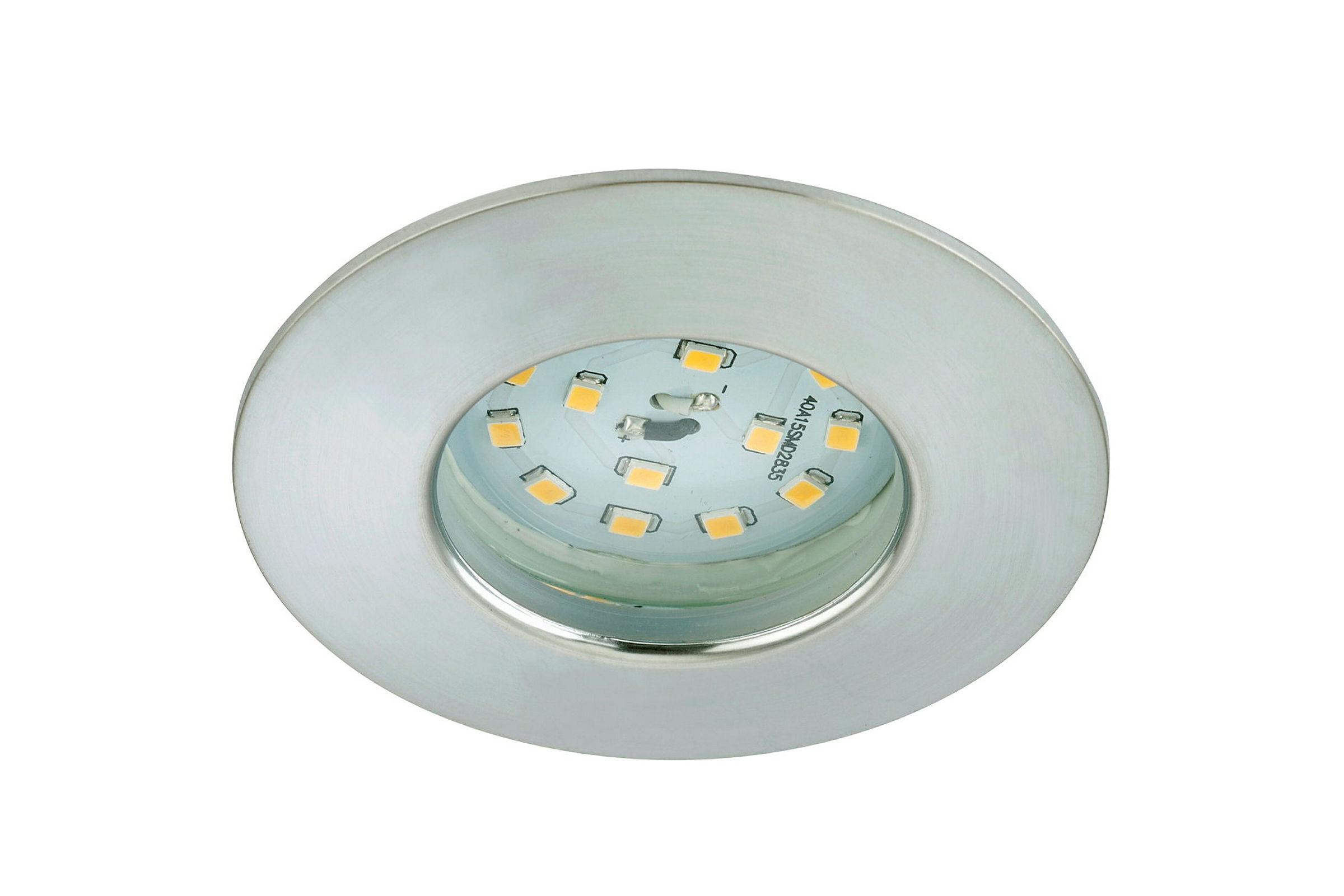 LED Einbauleuchte, aluminiumfarbig, 1xLED/4,8W