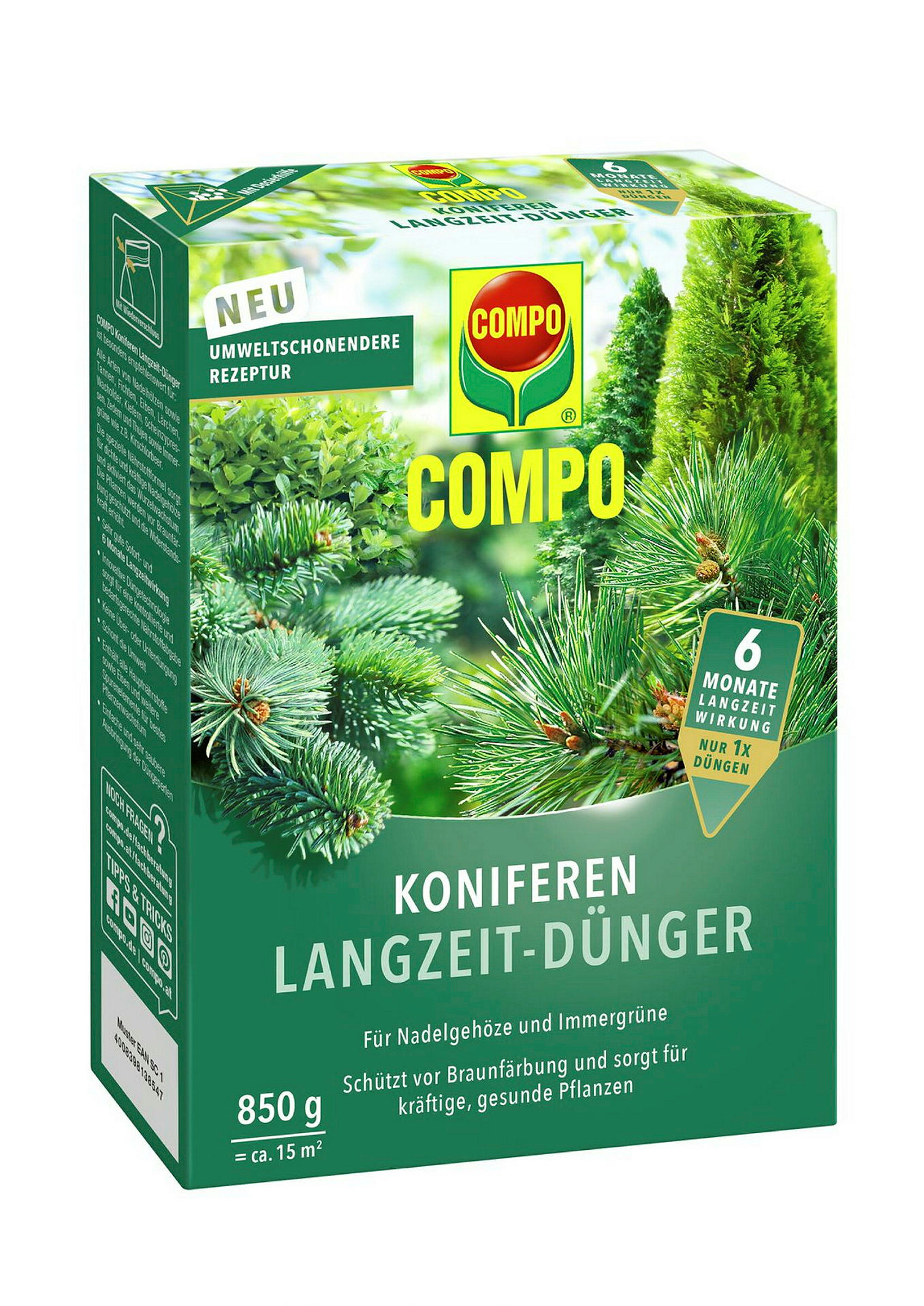 COMPO Koniferen Langzeit-Dünger, 850 g