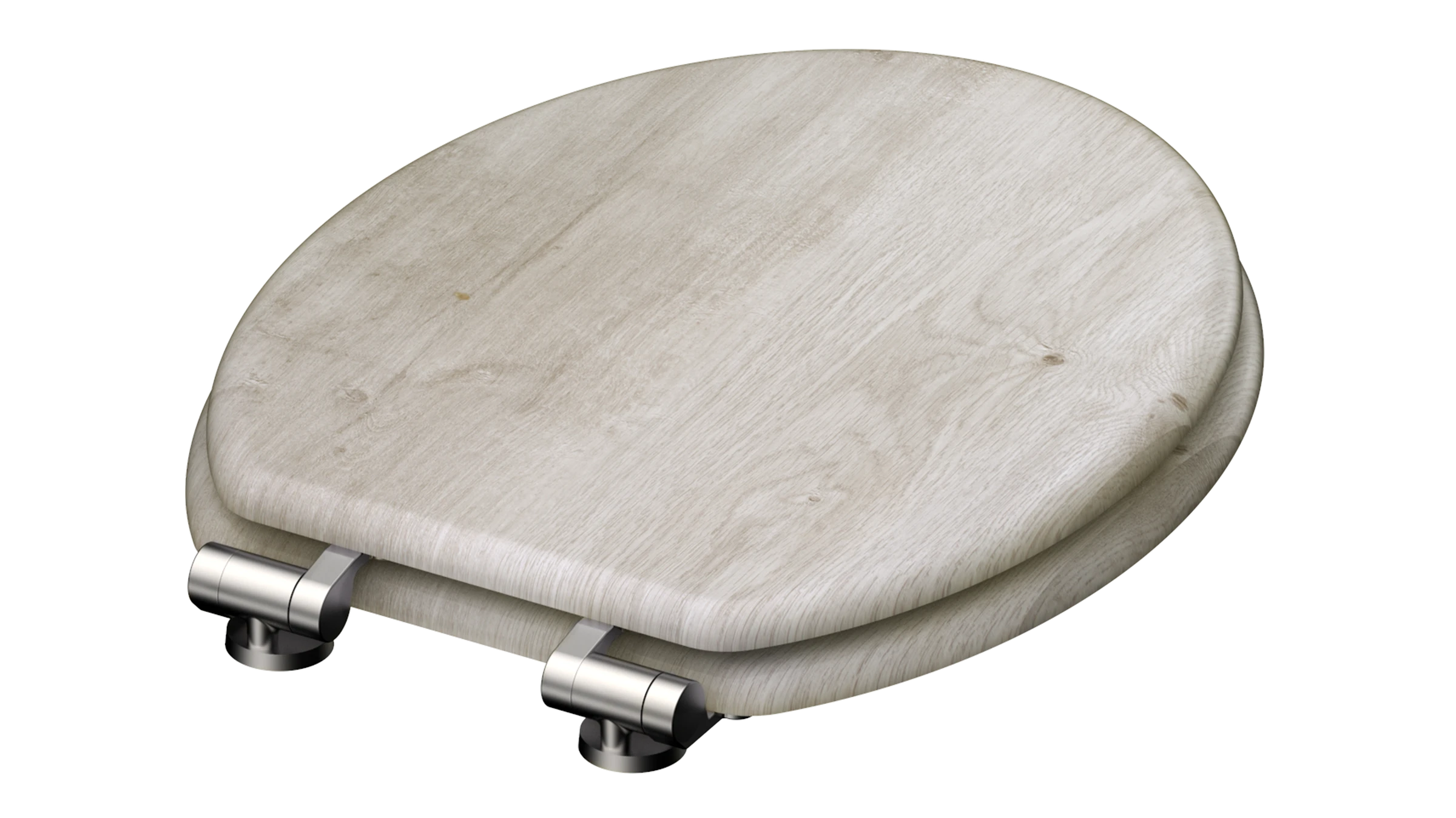 MDF WC-Sitz LIGHT WOOD, mit Absenkautomatik