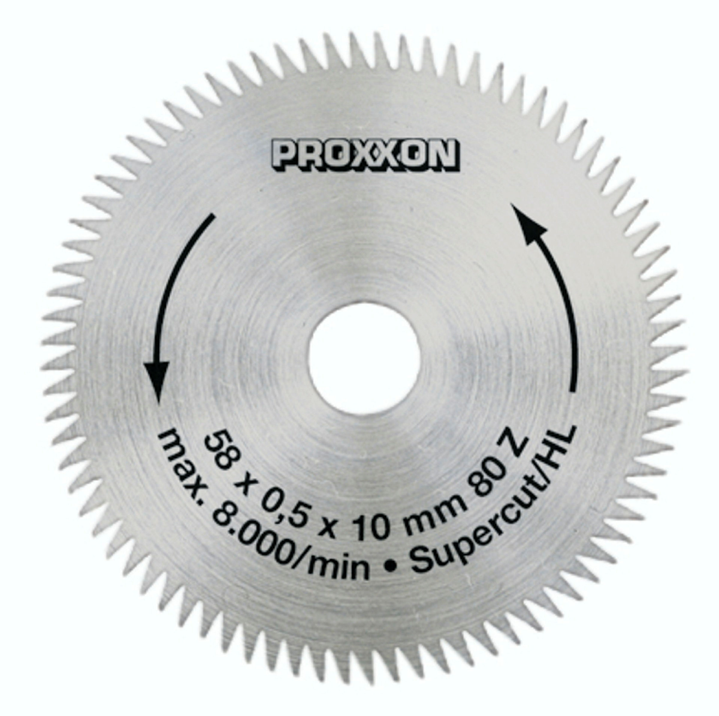 PROXXON-Kreissägeblatt ''Super-Cut'', 58 mm (80 Zähne)