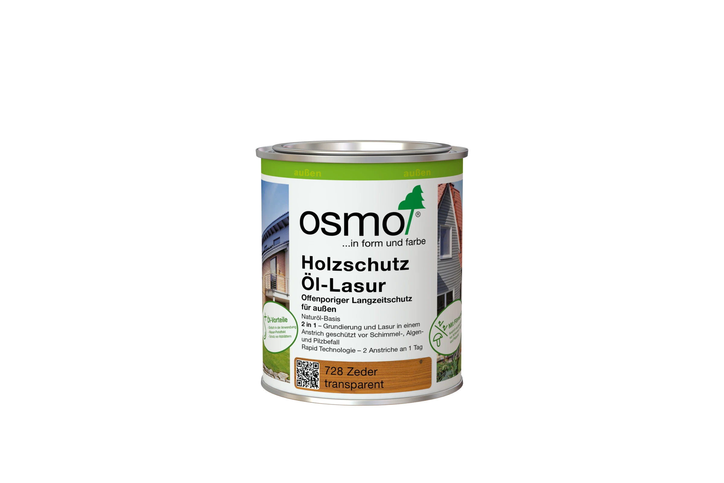 728 Holzschutz Öl-Lasur Zeder 750 ml