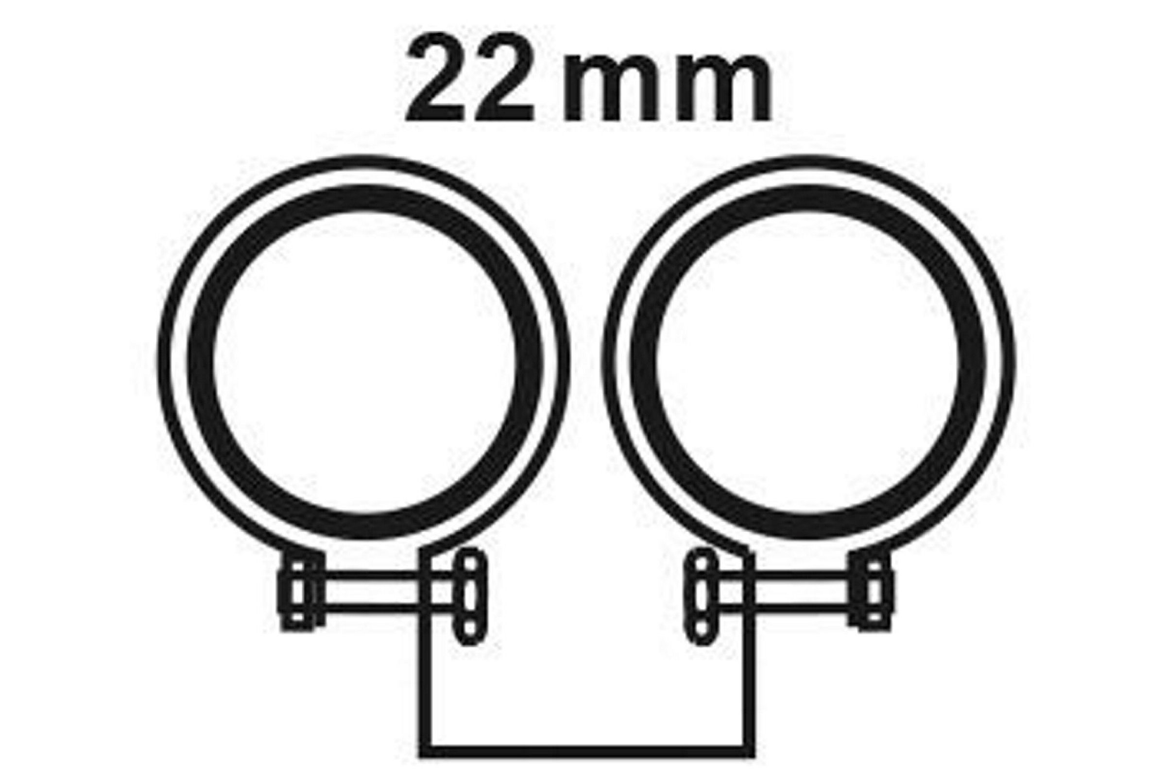Doppelrohrschelle, 22 mm, schallgedämmt