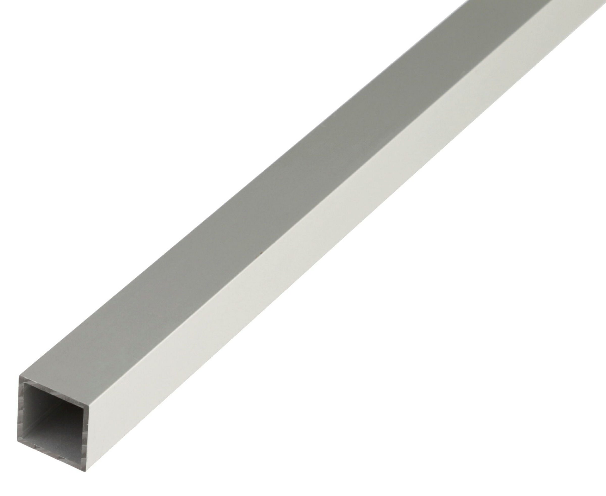 Vierkantrohr 2m25x25 silberfarbig eloxiert