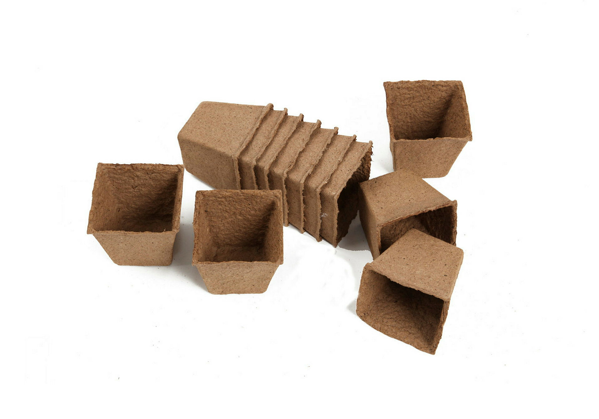 Anzuchttöpfe Classic, quadratisch, einzeln, 8 x 8 cm, 12 Stück