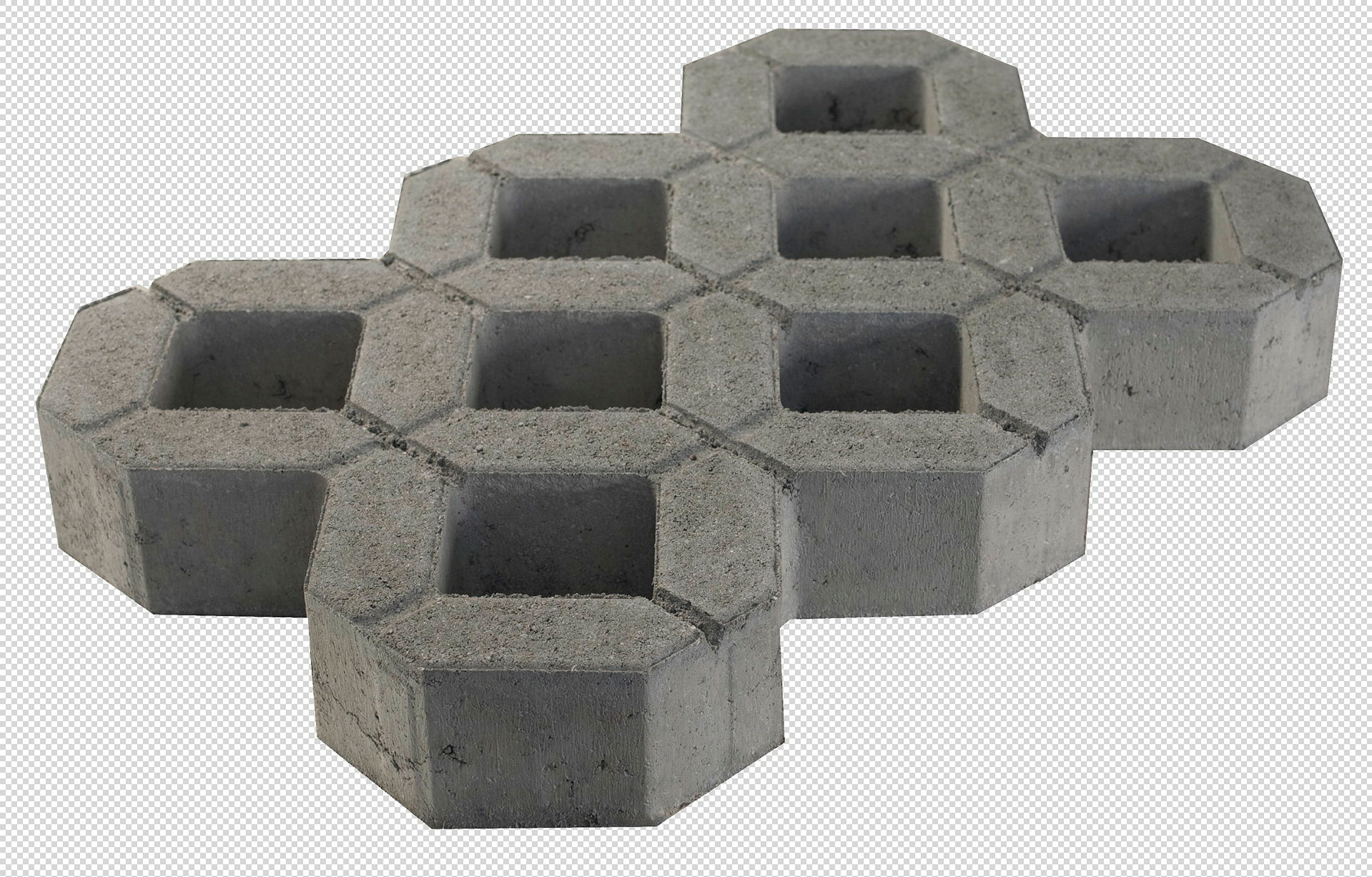 Rasengitterplatte 61 / 40,5 / 8 cm, grau