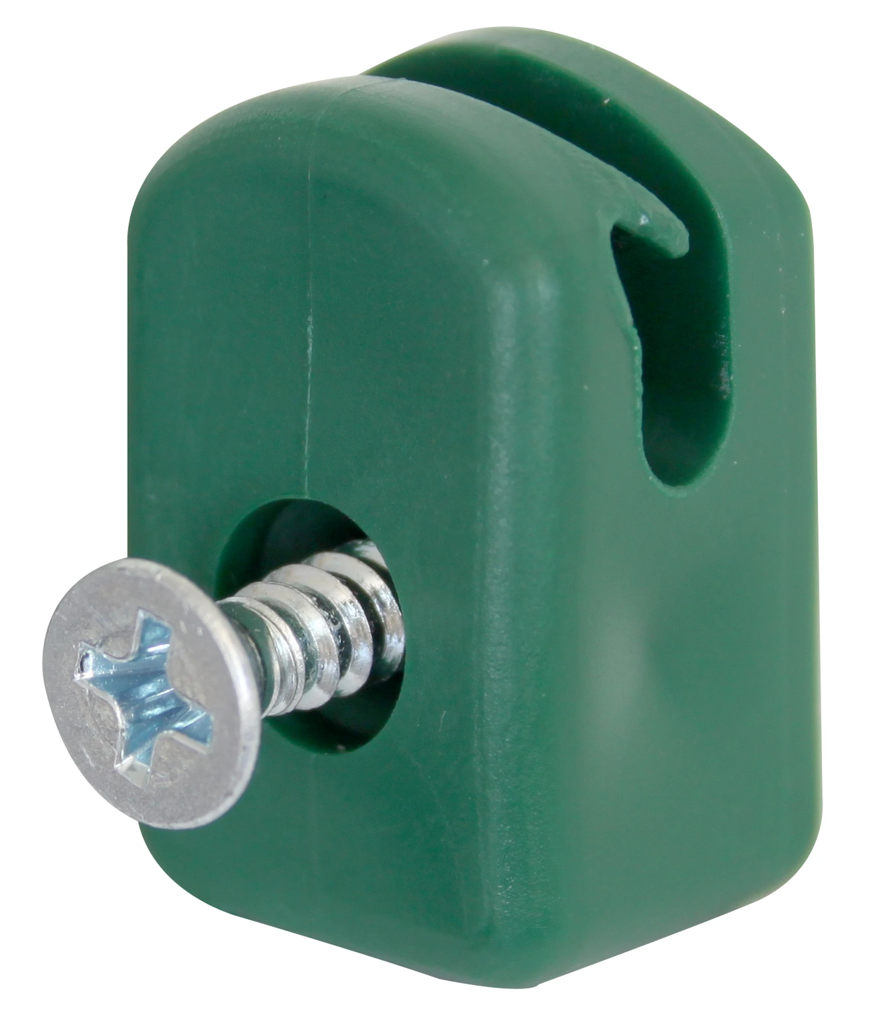 Spanndrahthalter mit Schraube 25x14 10 Stück grün