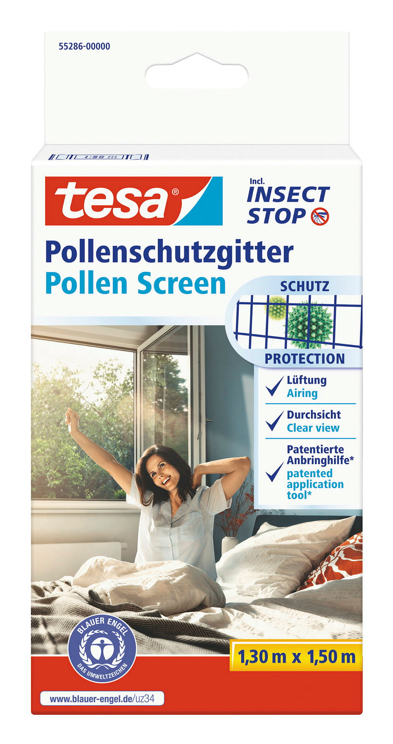 tesa® Pollenschutzgitter 1,30m x 1,50 m