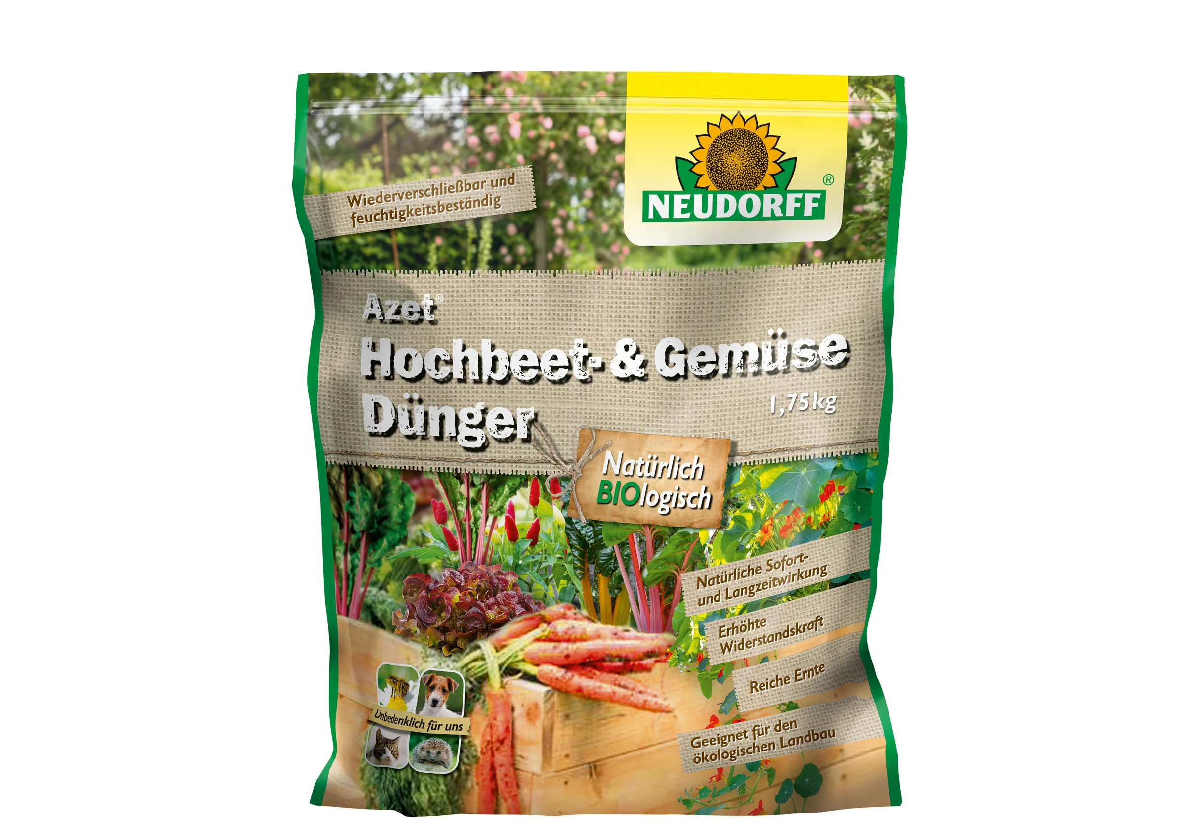 Neudorff Azet Hochbeet- undGemüseDünger, 1,75 kg