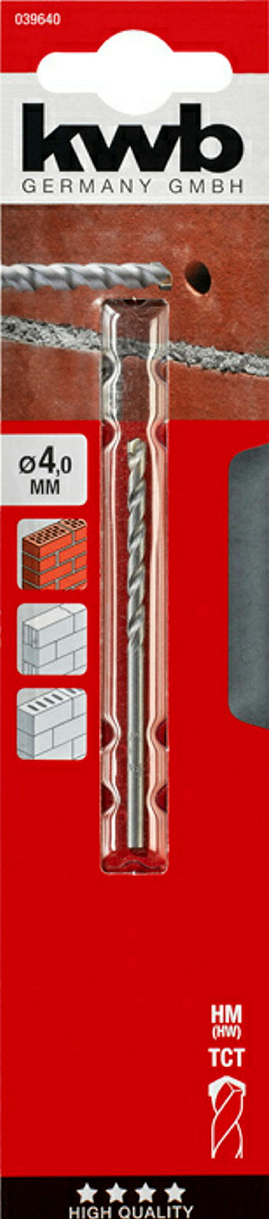 Steinbohrer, ø 4.0 mm