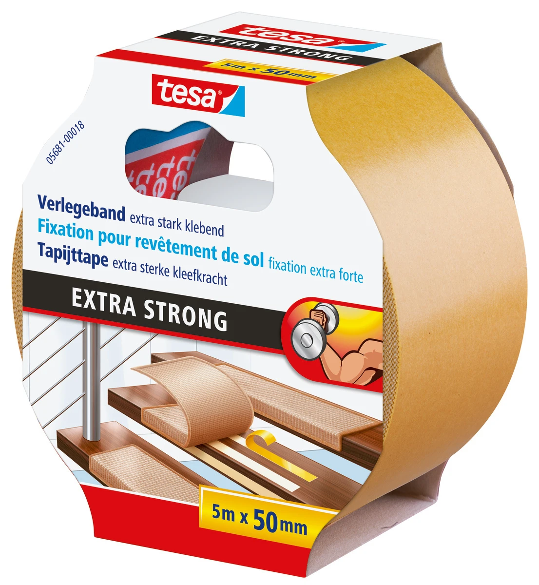 tesa Verlegeband extra stark 5 m - 50 mm