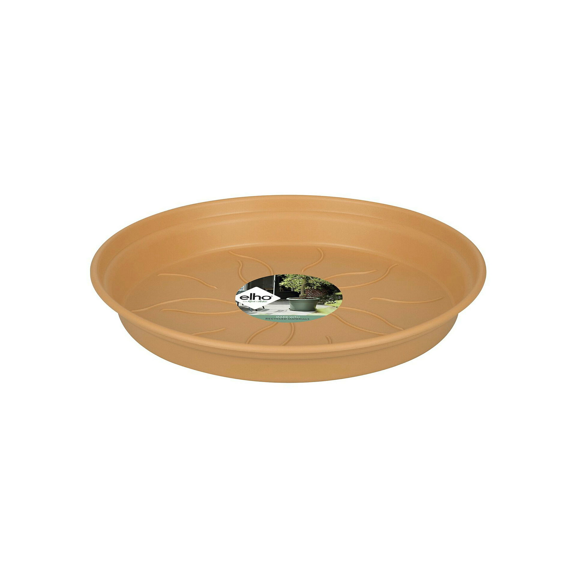 Elho Green Basics Untersetzer 10 - Braun - L 10 x B 10.1 x H 2 cm - Innen,