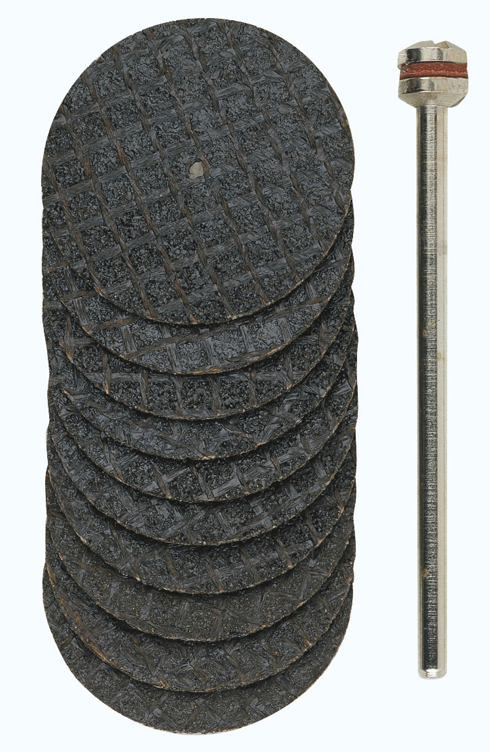 PROXXON-Trennscheiben mit Gewebe, Ø 22 mm, 10 Stück + 1 Träger