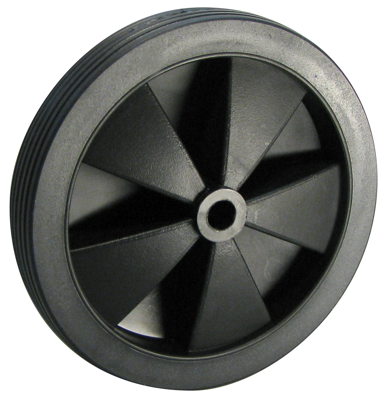 Leichtes Rad, Rillenprofil, 130x20 mm, Nabe 10x32 mm, Tragkr. 20 kg
