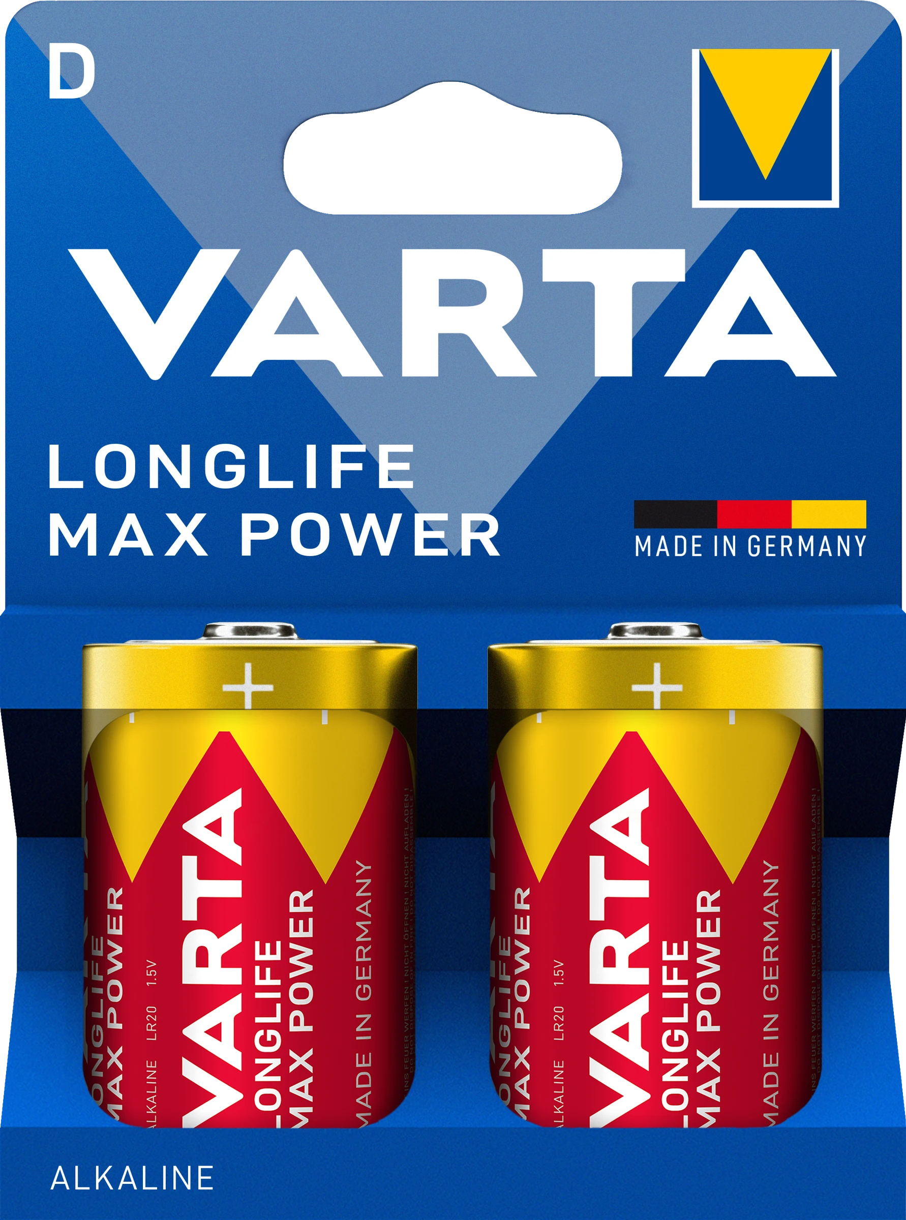 VARTA Longlife Max Power D Blister 2