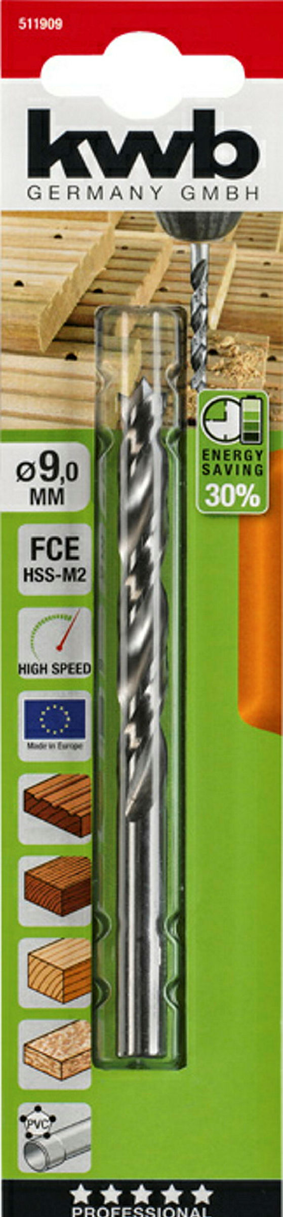 FCE Hartholzbohrer, ø 9.0 mm
