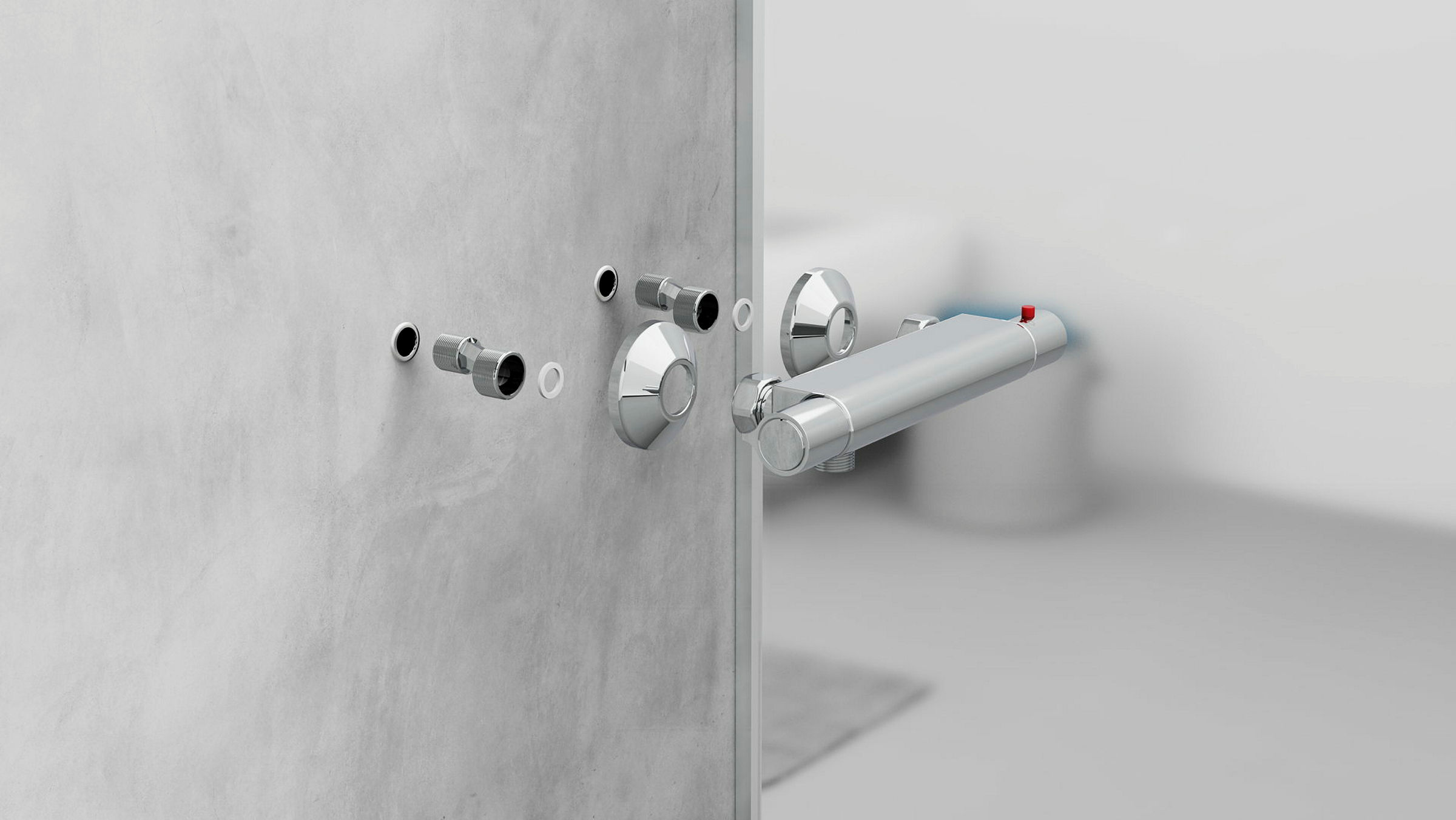 VICO Thermostat Duscharmatur, Chrom