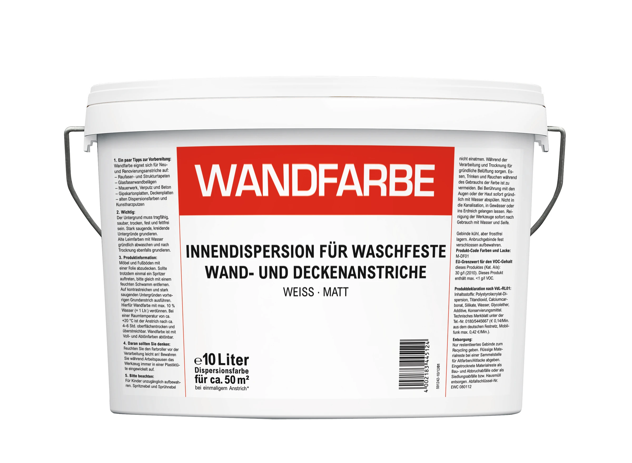 Rühl DNP Wandfarbe waschfest 10 LT