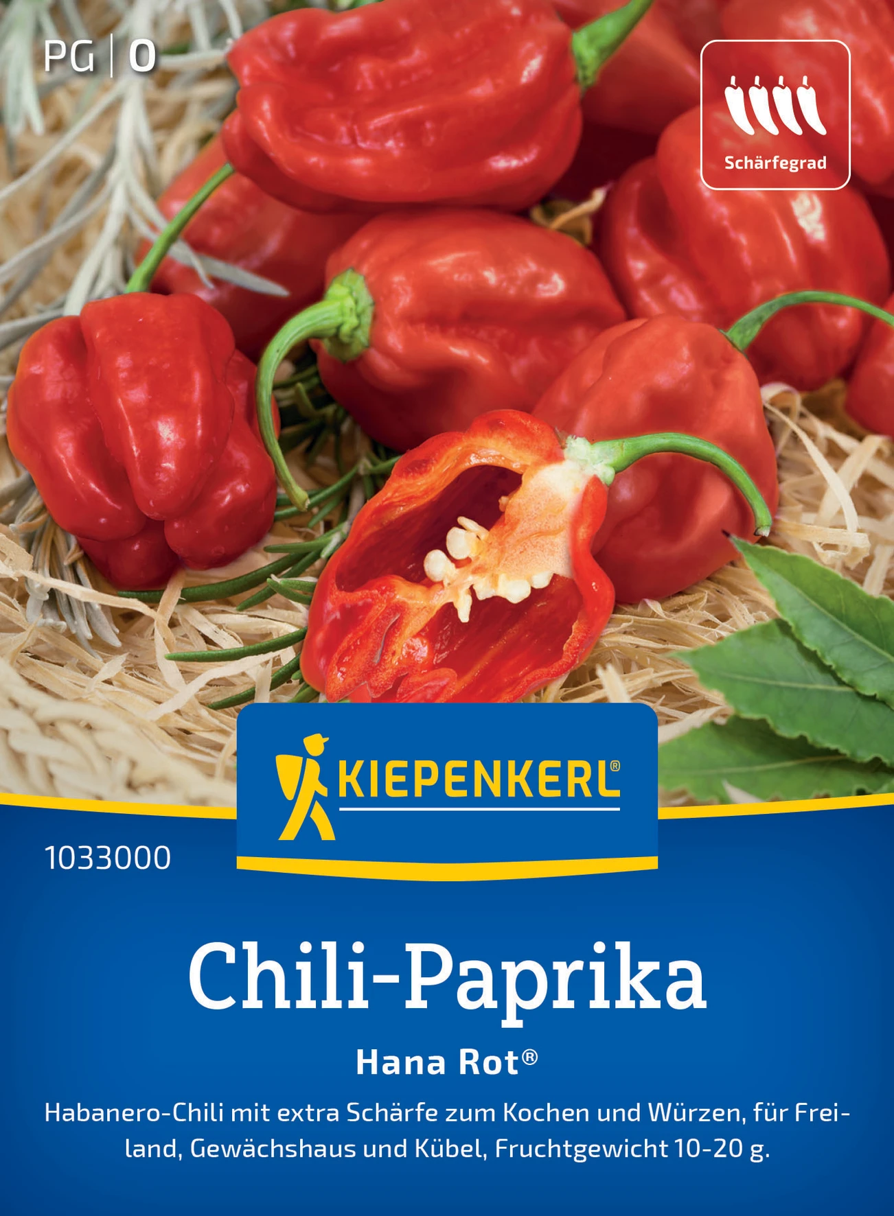 Kiepenkerl Chili-Paprika Hana Rot®, F1