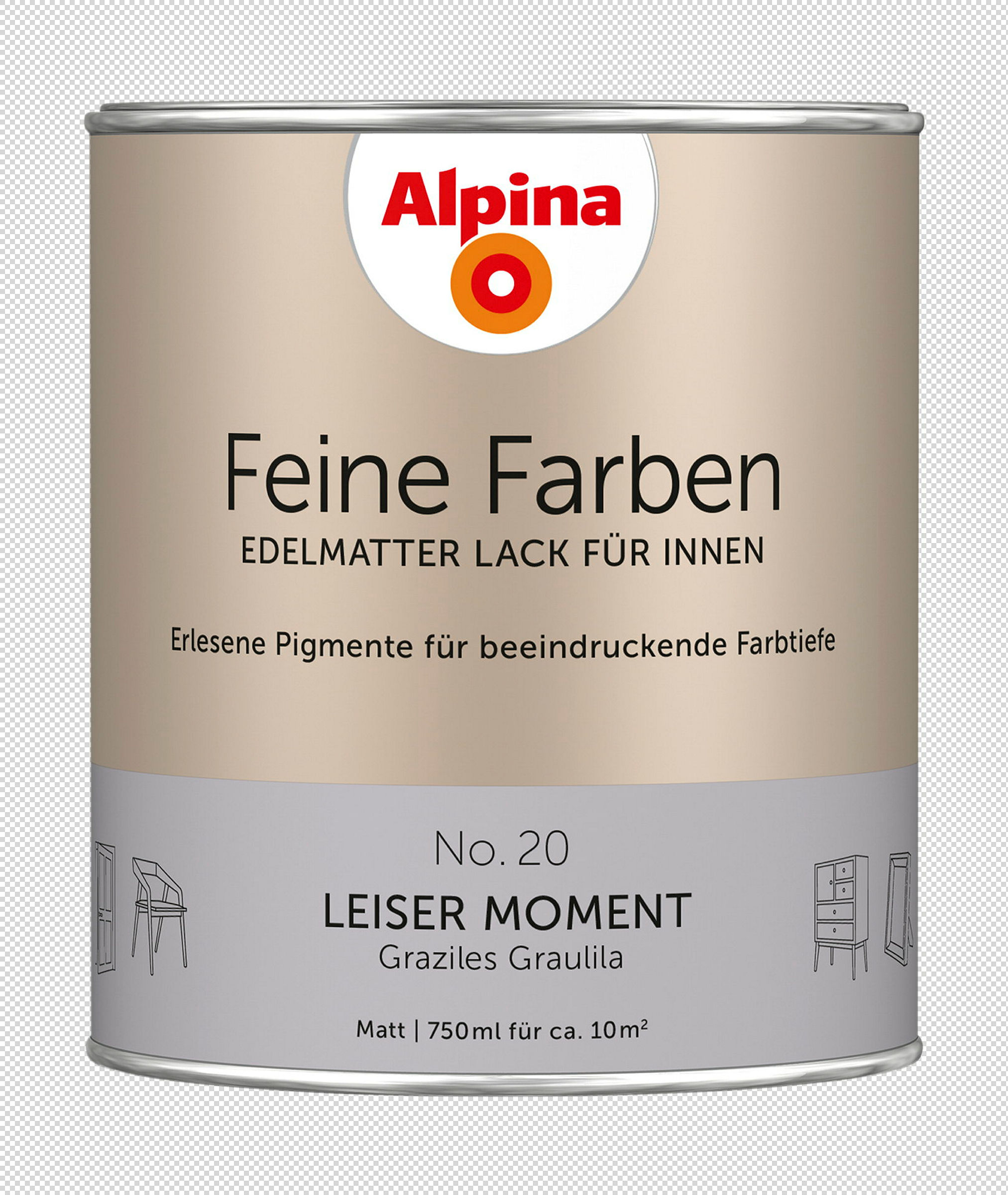 Alpina Feine Farben Lack No. 20 Leiser Moment edelmatt 750ml