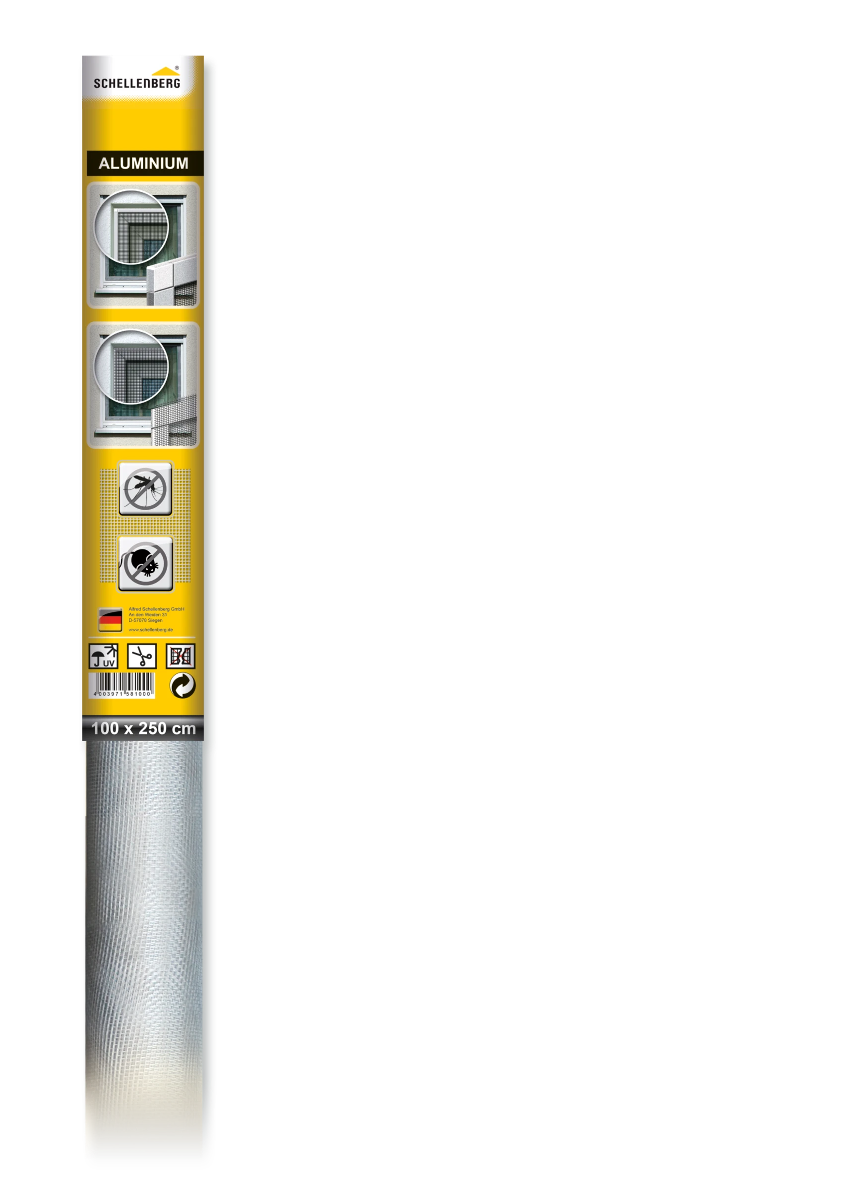 Schellenberg Aluminiumgewebe, 100 x 250 cm
