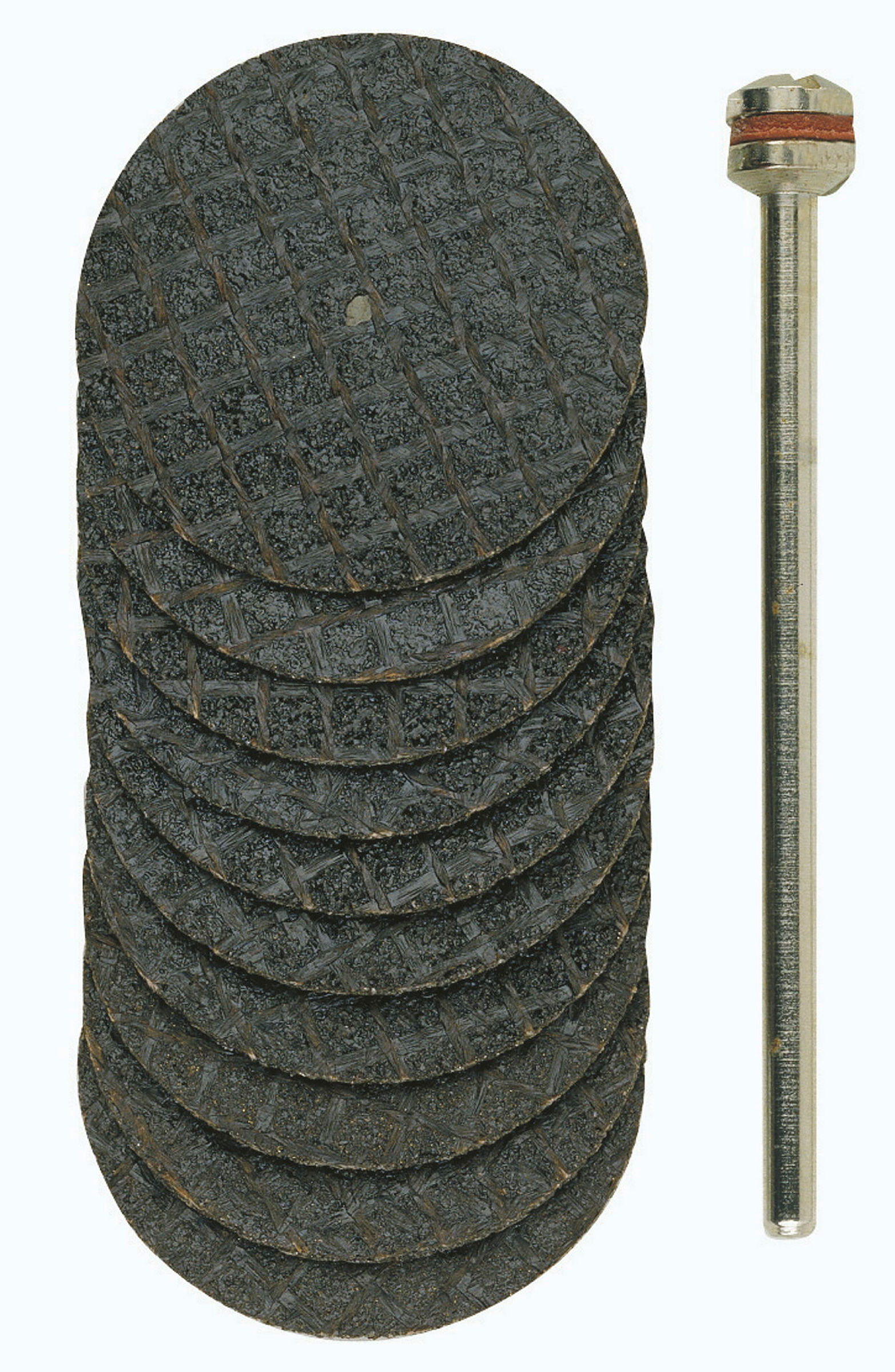PROXXON-Trennscheiben mit Gewebe, Ø 22 mm, 10 Stück + 1 Träger