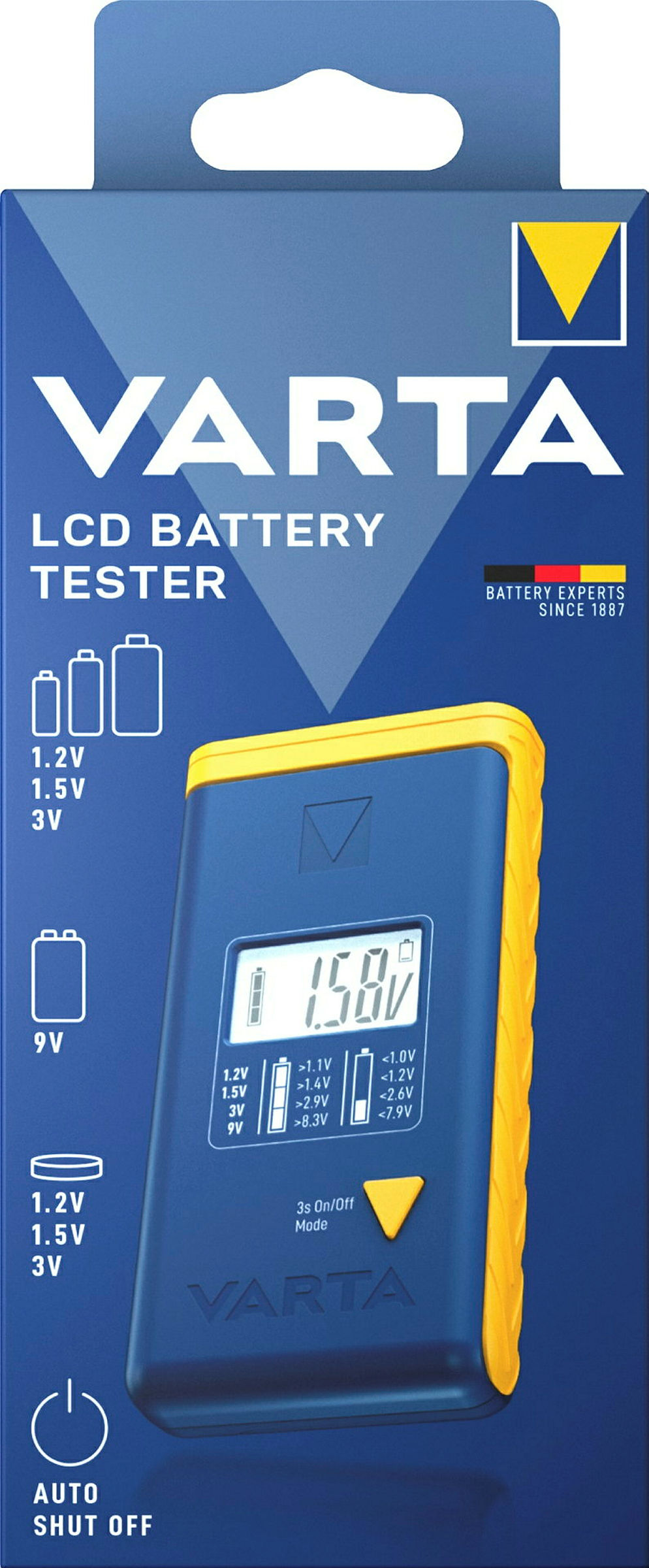 VARTA LCD Battery Tester Box