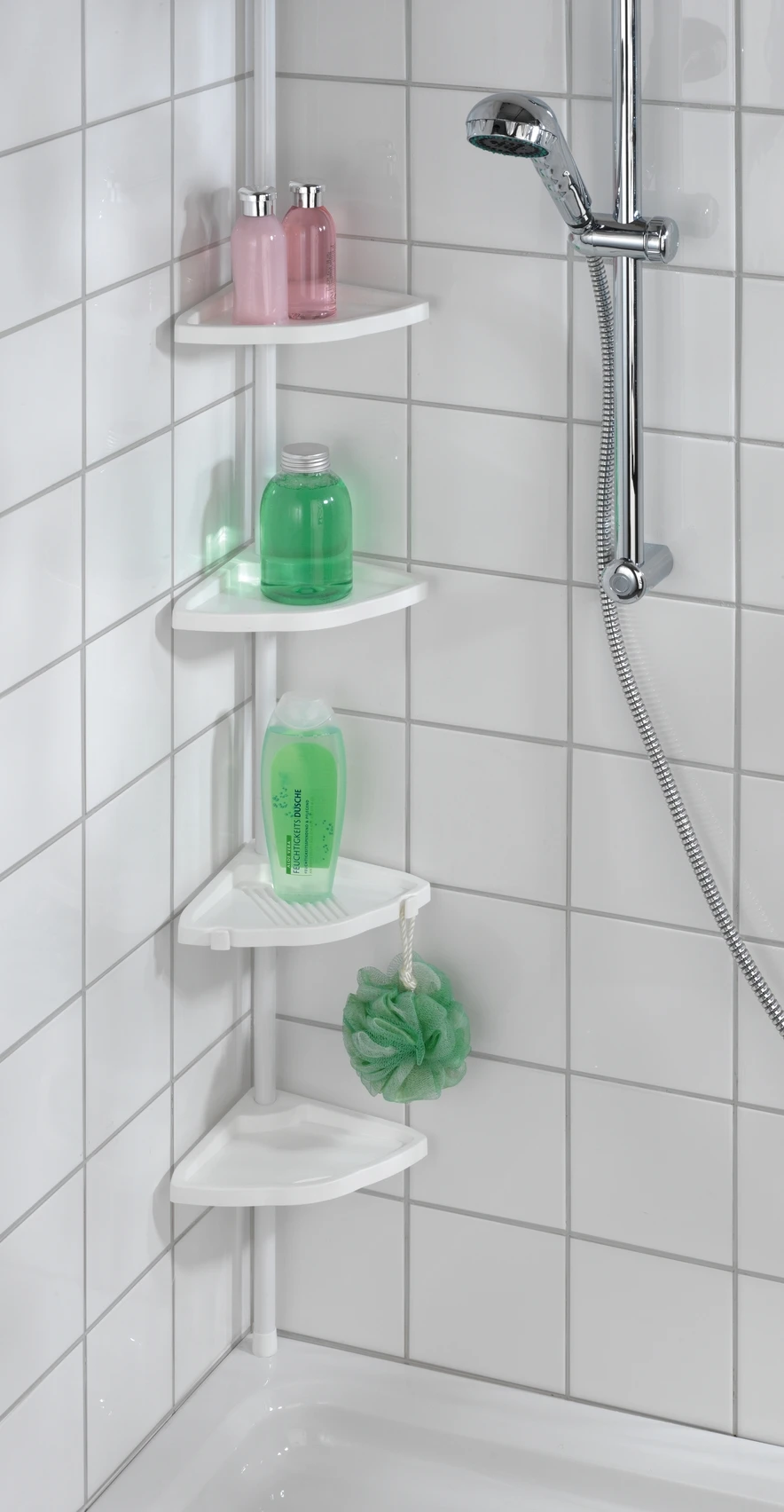 Teleskop Duschecke Easy weiss