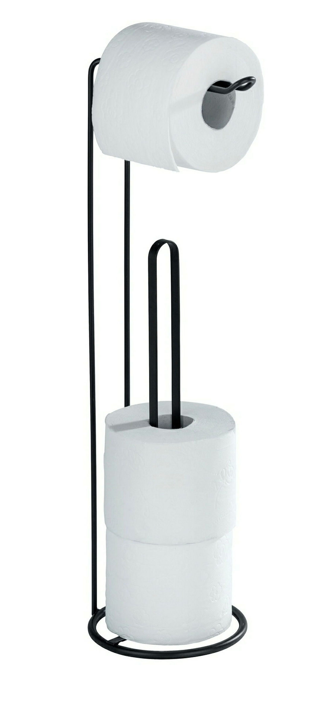 Stand Toilettenpapierh. 2in1 Lugano schw