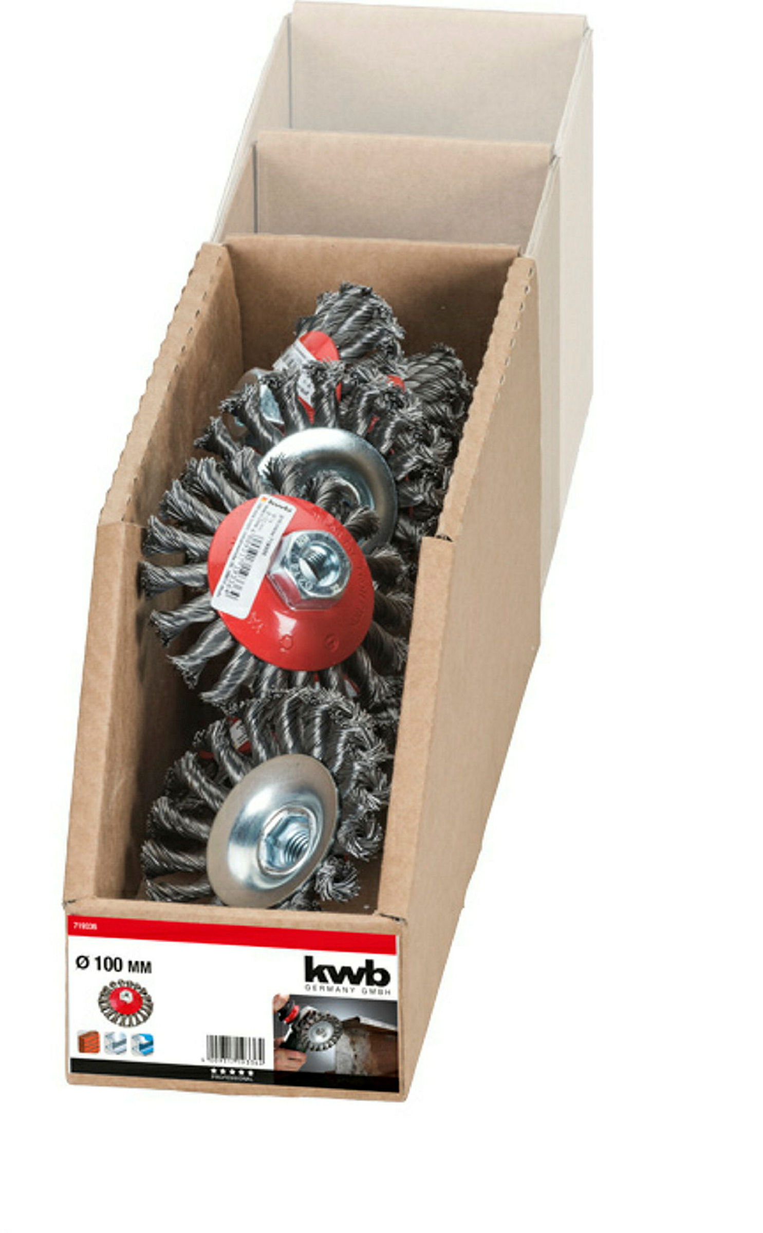 AGGRESSO-FLEX® Kegelbürste, HSS Stahldraht, gezopft, ø 100 mm