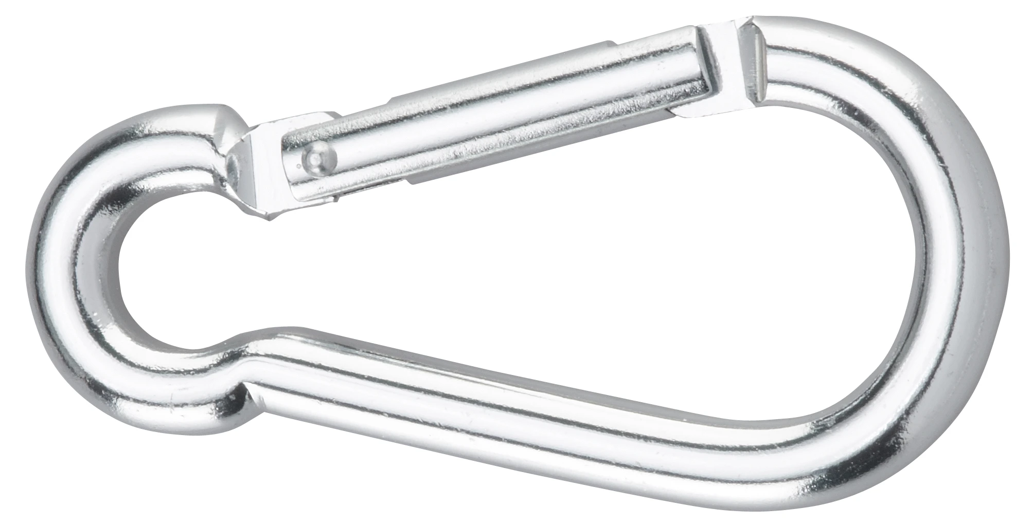 Karabinerhaken aus Aluminium, silber eloxiert (SB-Box) 6 x 60 mm