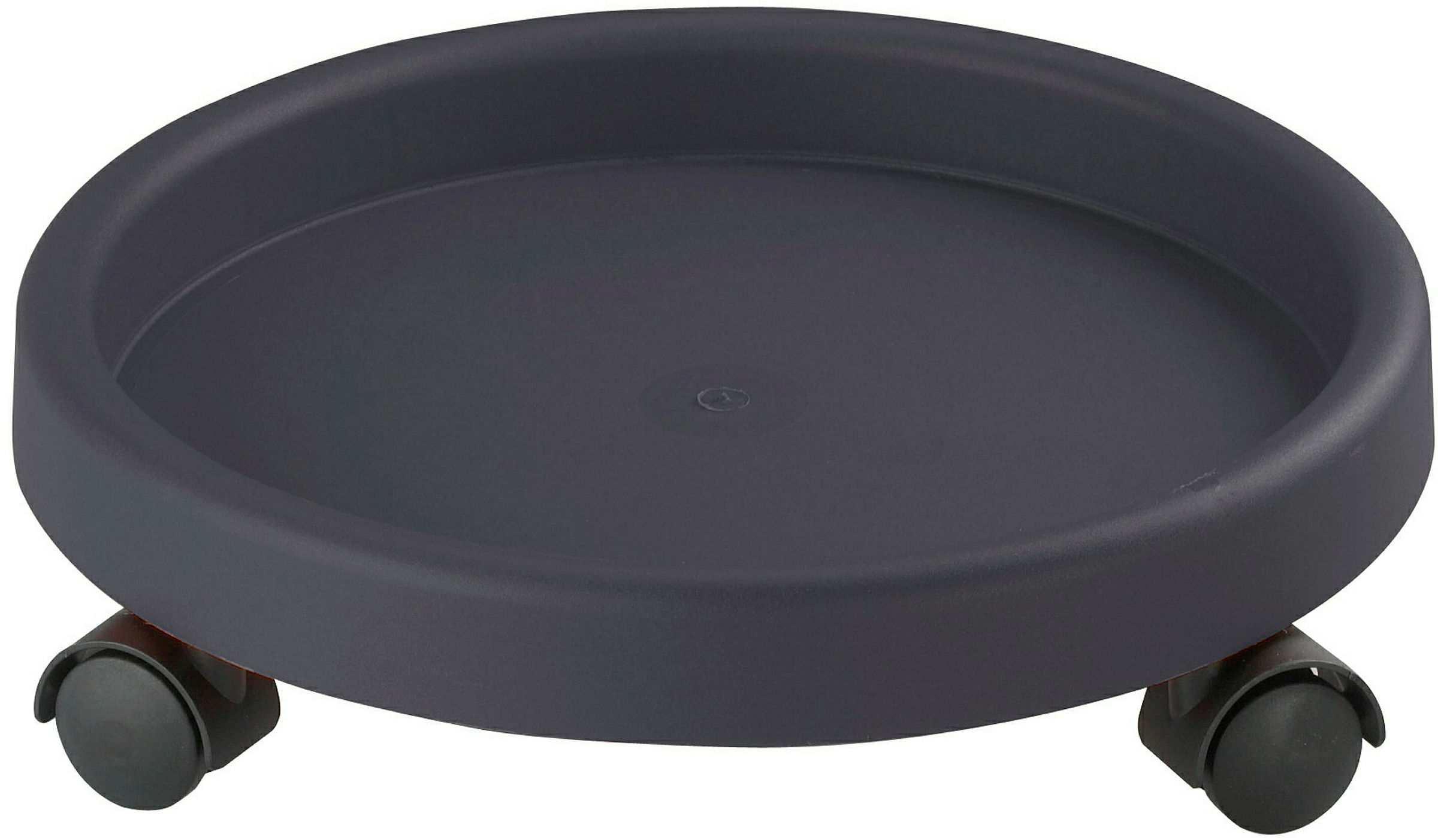 Pflanzenroller Rund 34 cm, KS-anthrazit-grau (RAL 7016), KS-Rollen