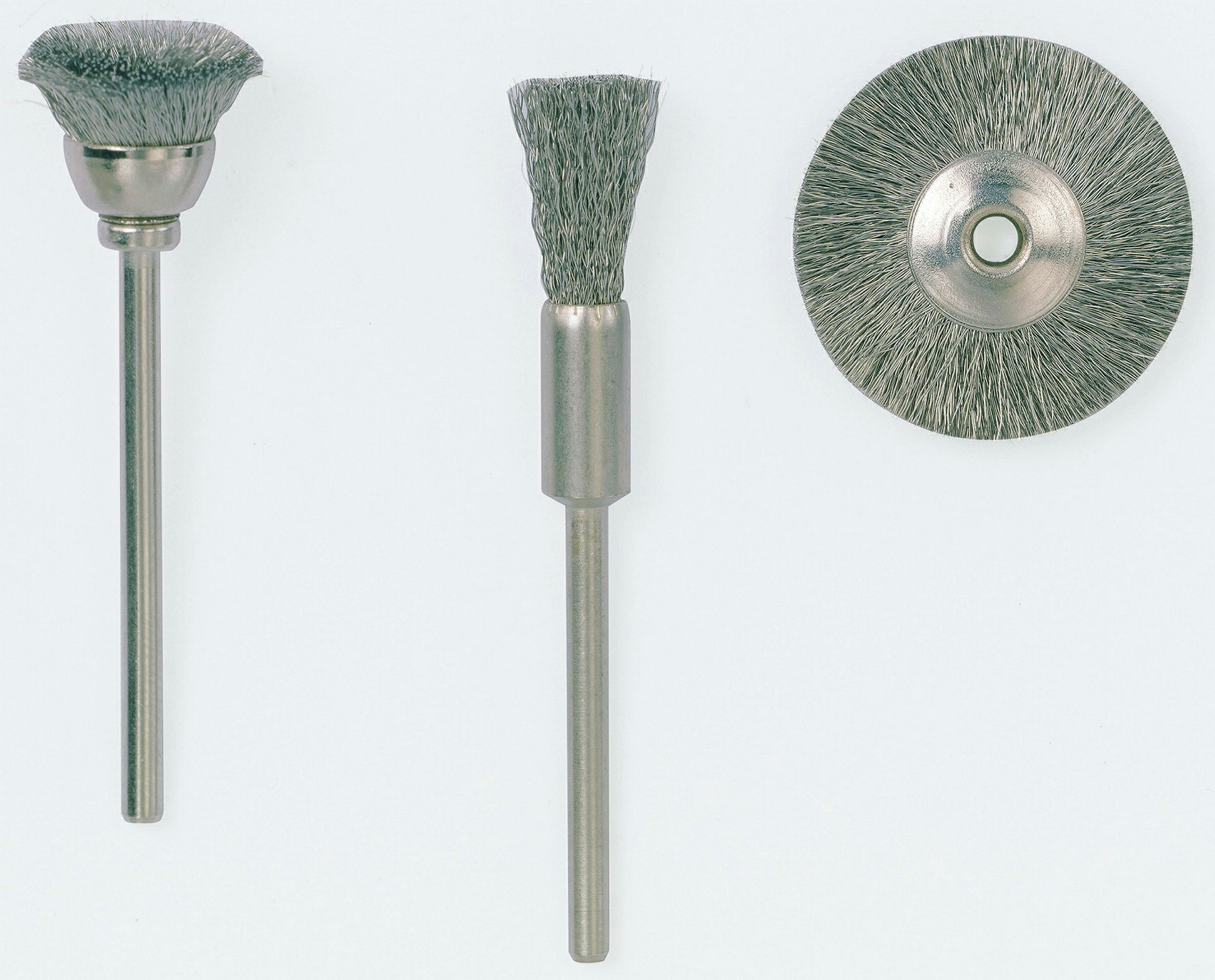 PROXXON-Radbürsten, Edelstahl, Ø 22 mm, 5 Stück + 1 Träger