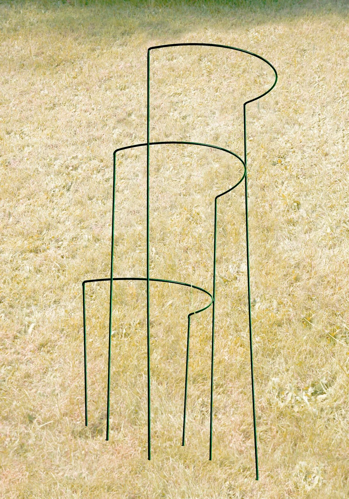 Busch- / Strauchstütze Classic, H:35cm,Stahldr,pulv.besch,grün
