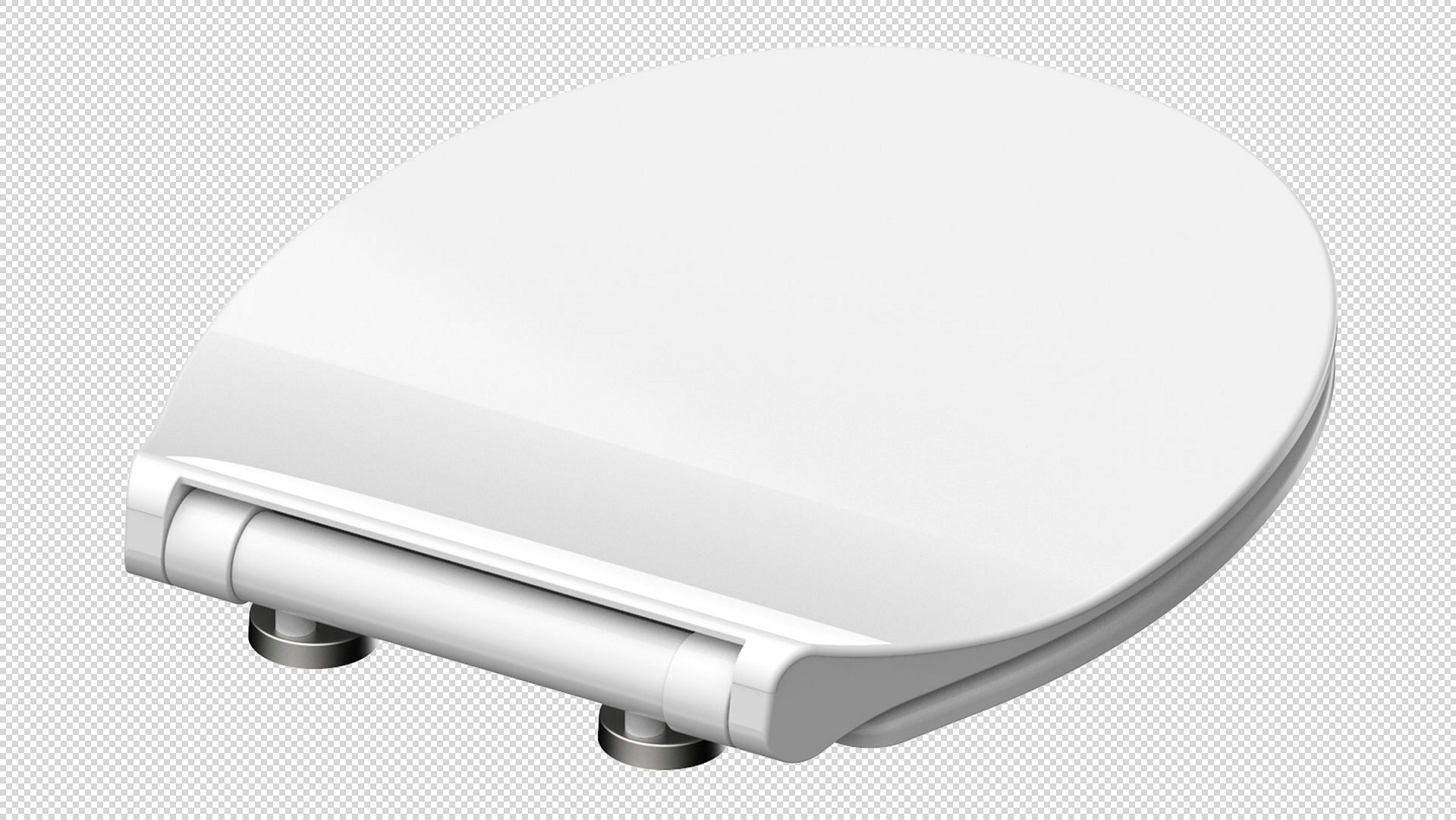 Duroplast WC-Sitz SLIM WHITE, mit Absenkautomatik und Schnellverschluss