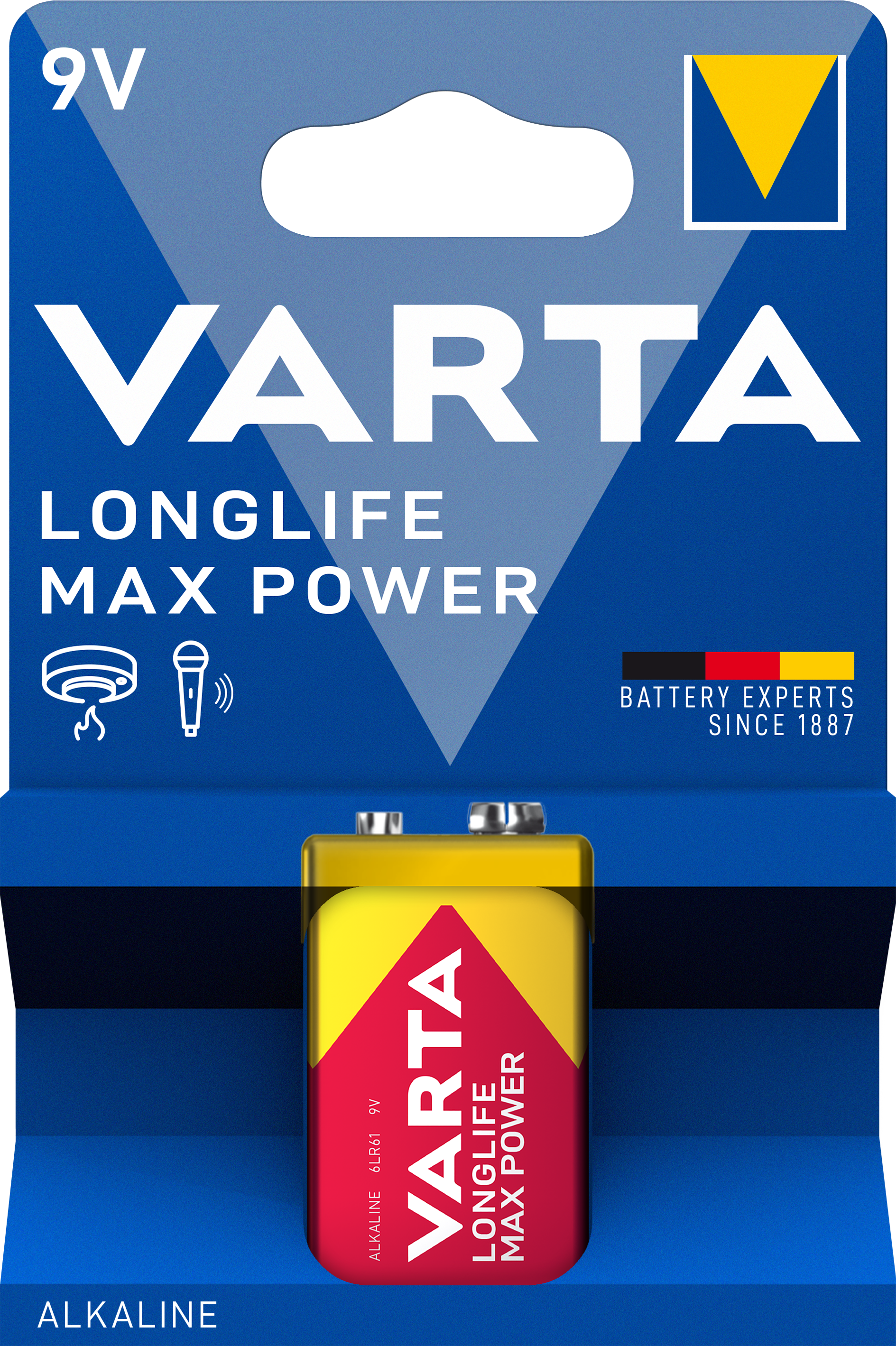 VARTA LONGLIFE Max Power 9V Blister 1