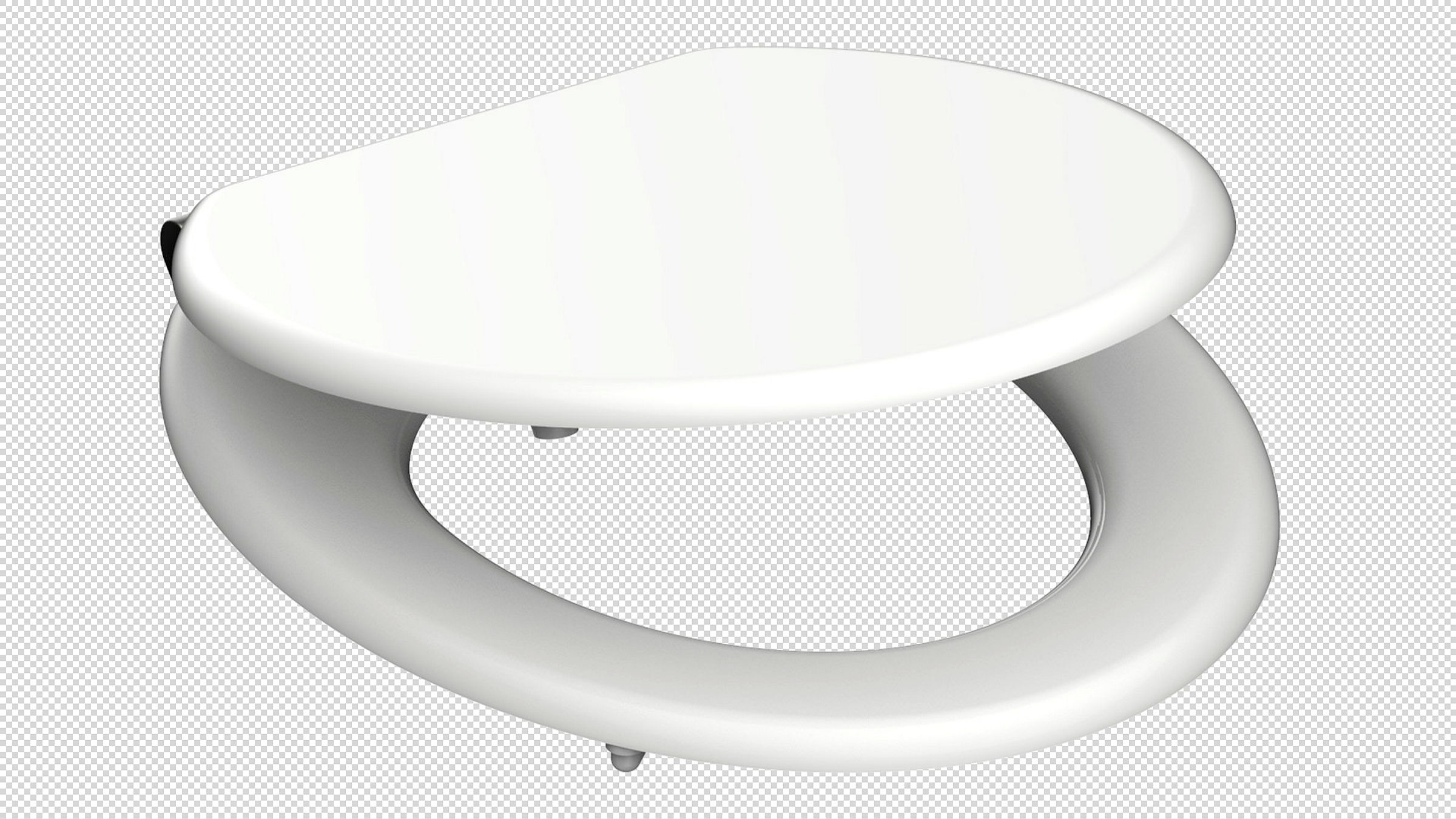 MDF WC-Sitz SPIRIT WHITE, mit Absenkautomatik