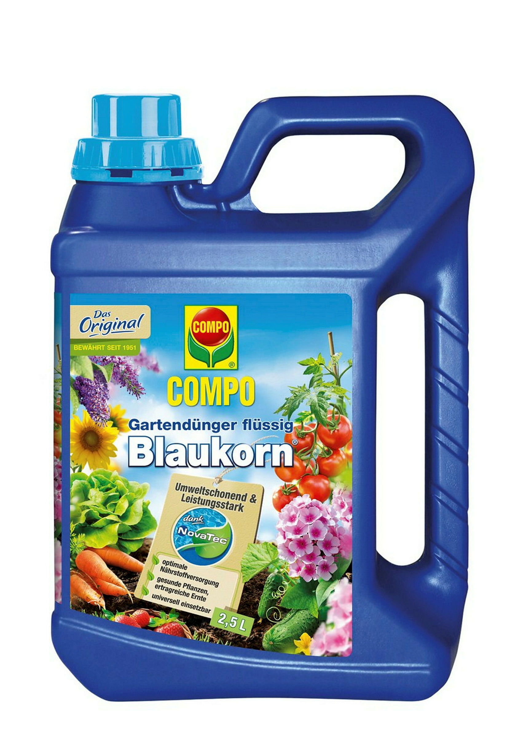 COMPO Gartendünger Blaukornflüssig, 2,5 L