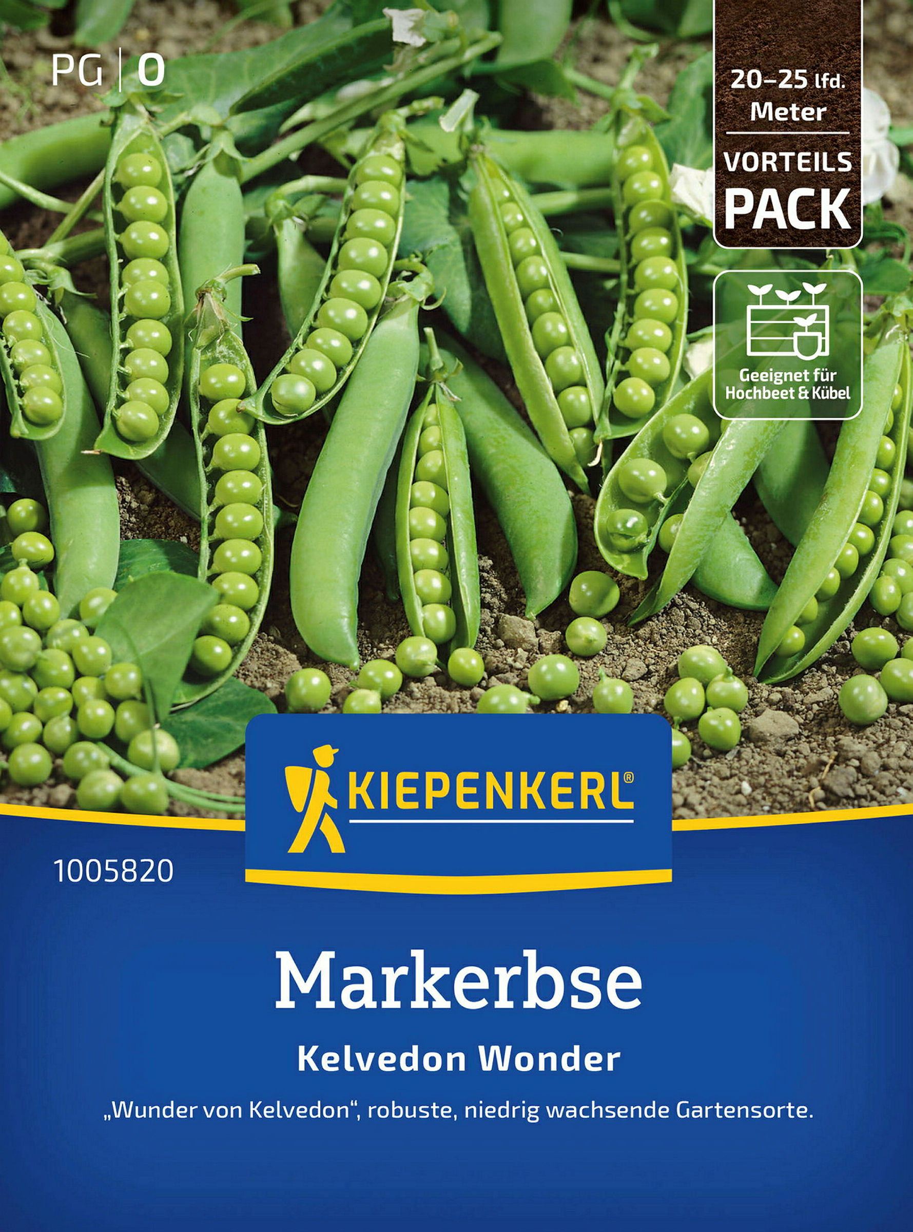 Kiepenkerl Markerbse Kelvedon Wonder, Vorteilspackung