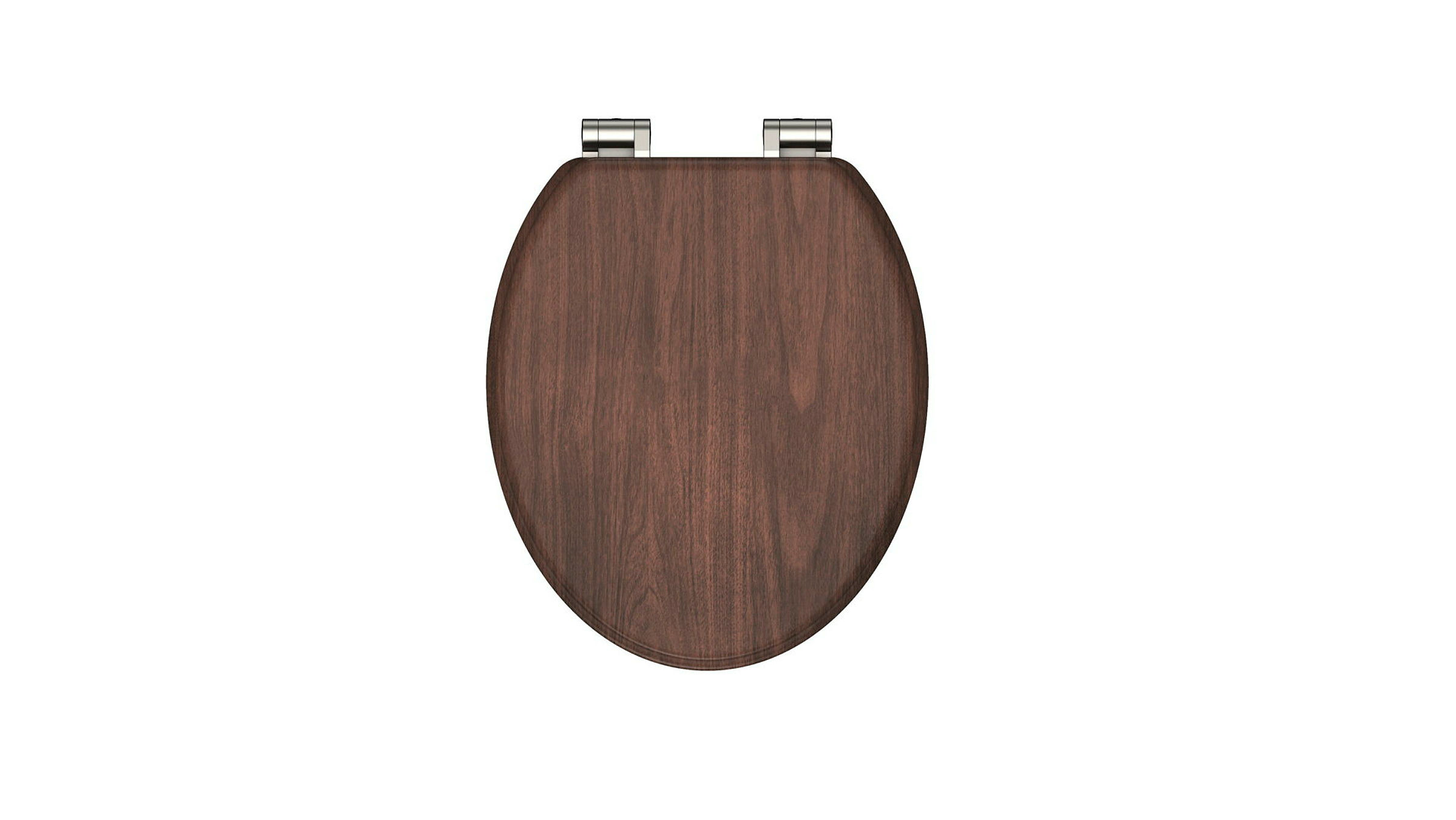 MDF WC-Sitz DARK WOOD, mit Absenkautomatik