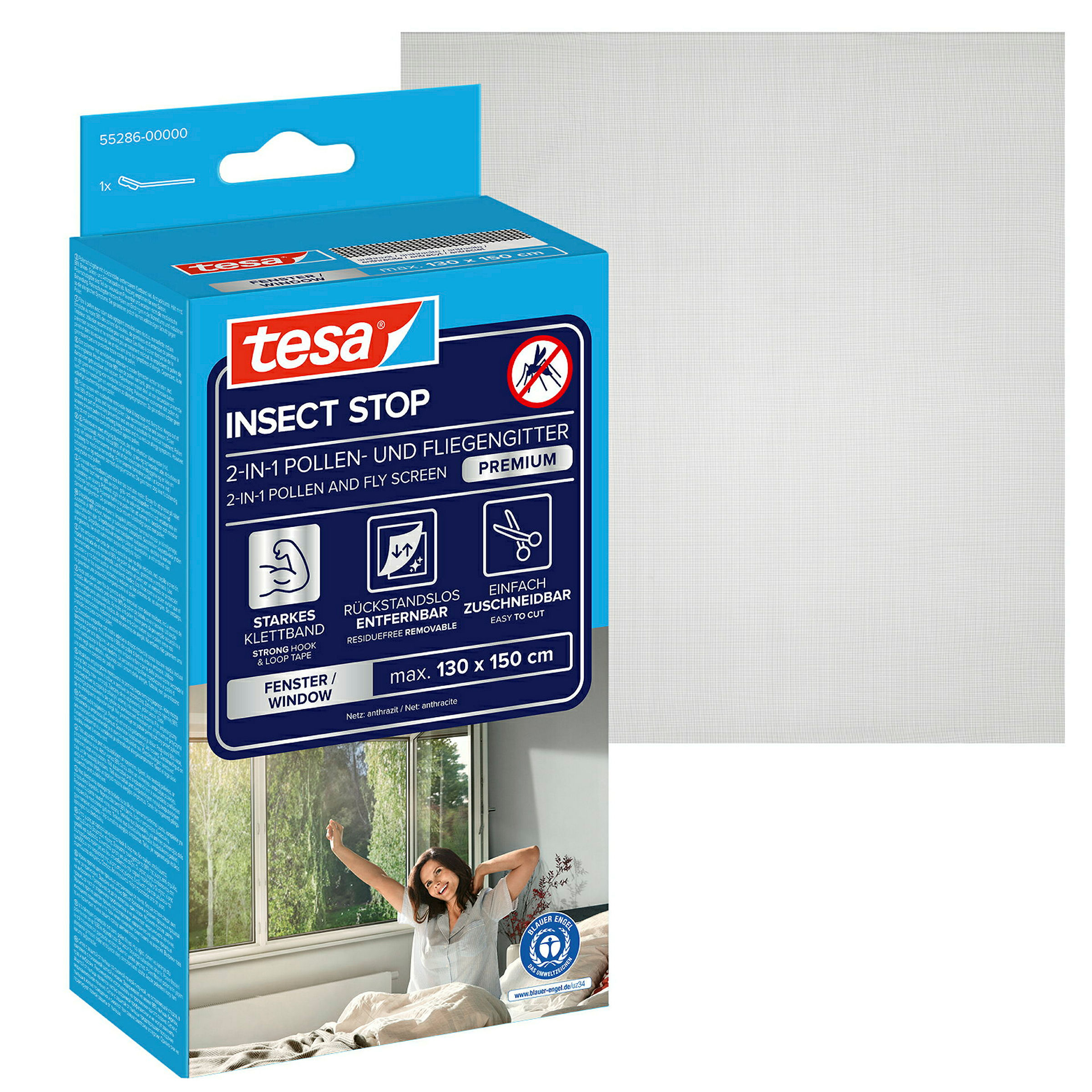 tesa® Pollenschutzgitter 1,30m x 1,50 m