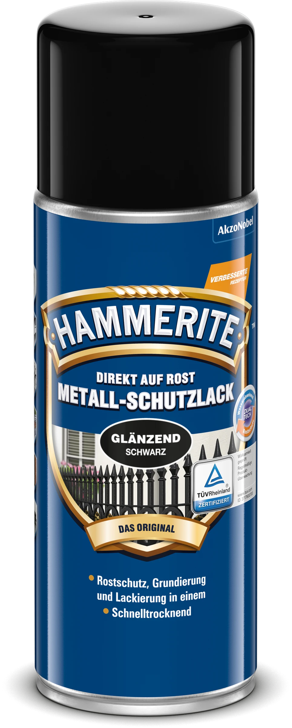 Hammerite MSL glänzend Schwarz 400 ml