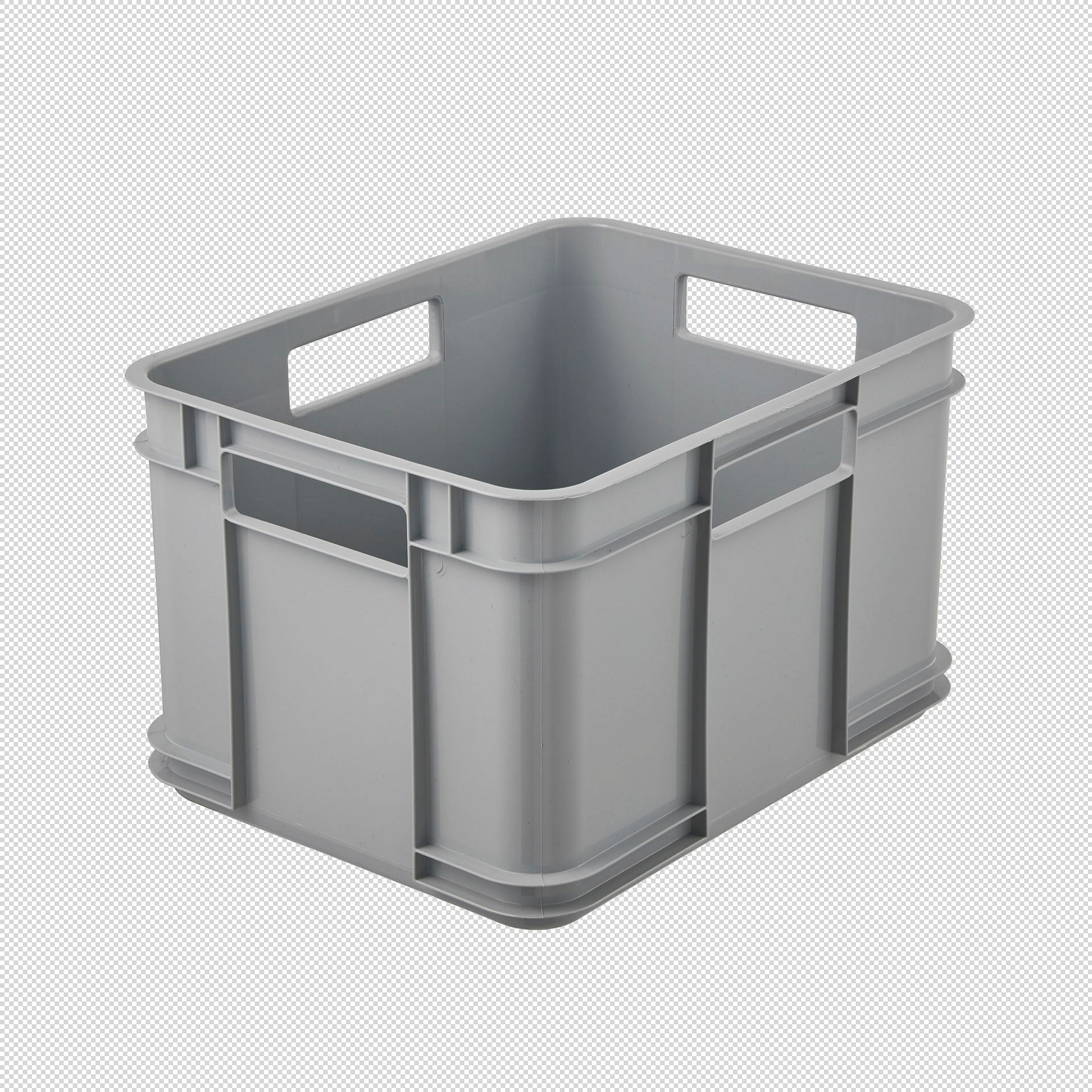 keeeper Euro-Box M, 16 l, 35 x 27 x 22 cm, Bruno Eco Line, Grau