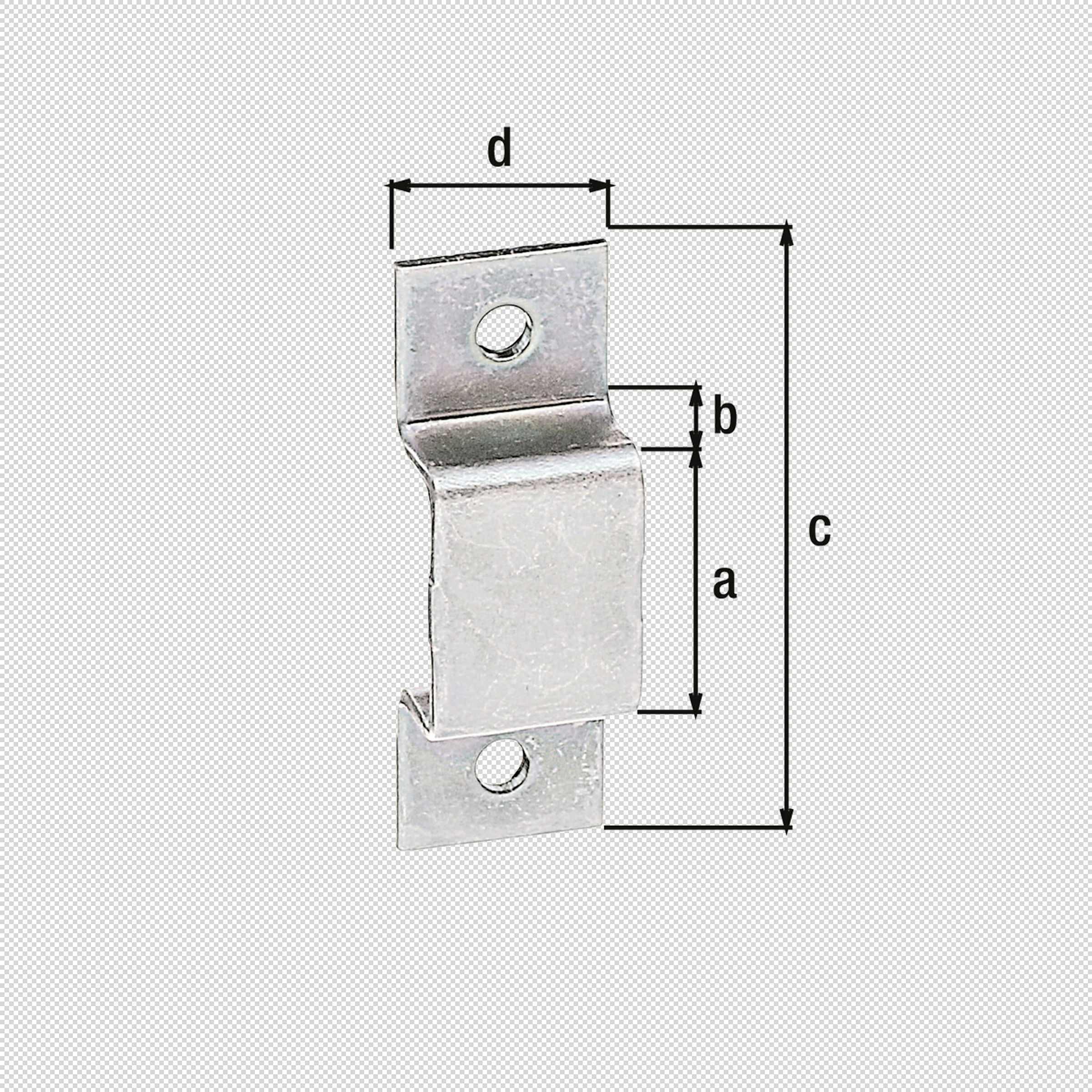 Schlaufe 15x7 4 Stück verzinkt