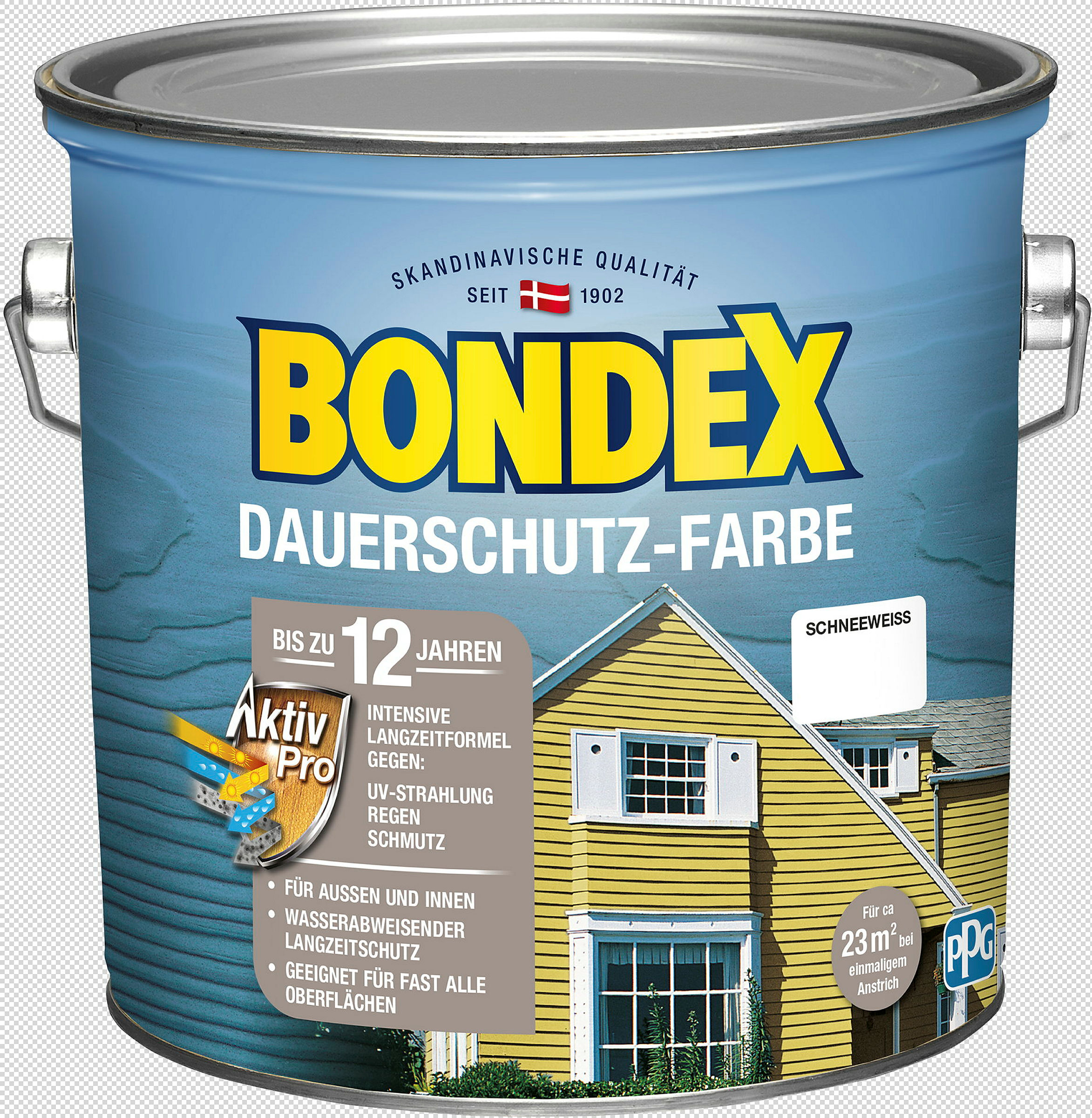BONDEX Dauerschutz-Farbe Schneeweiß 2,50l