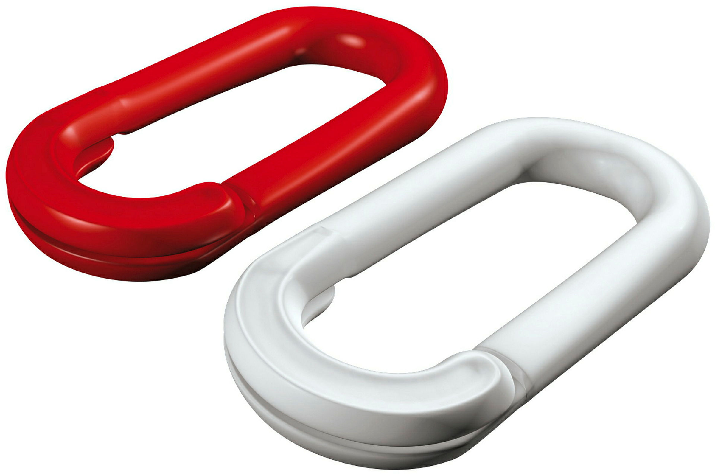 PE-Kunststoff-Notglied (SB-Box), rot, weiß für 6 mm Kette